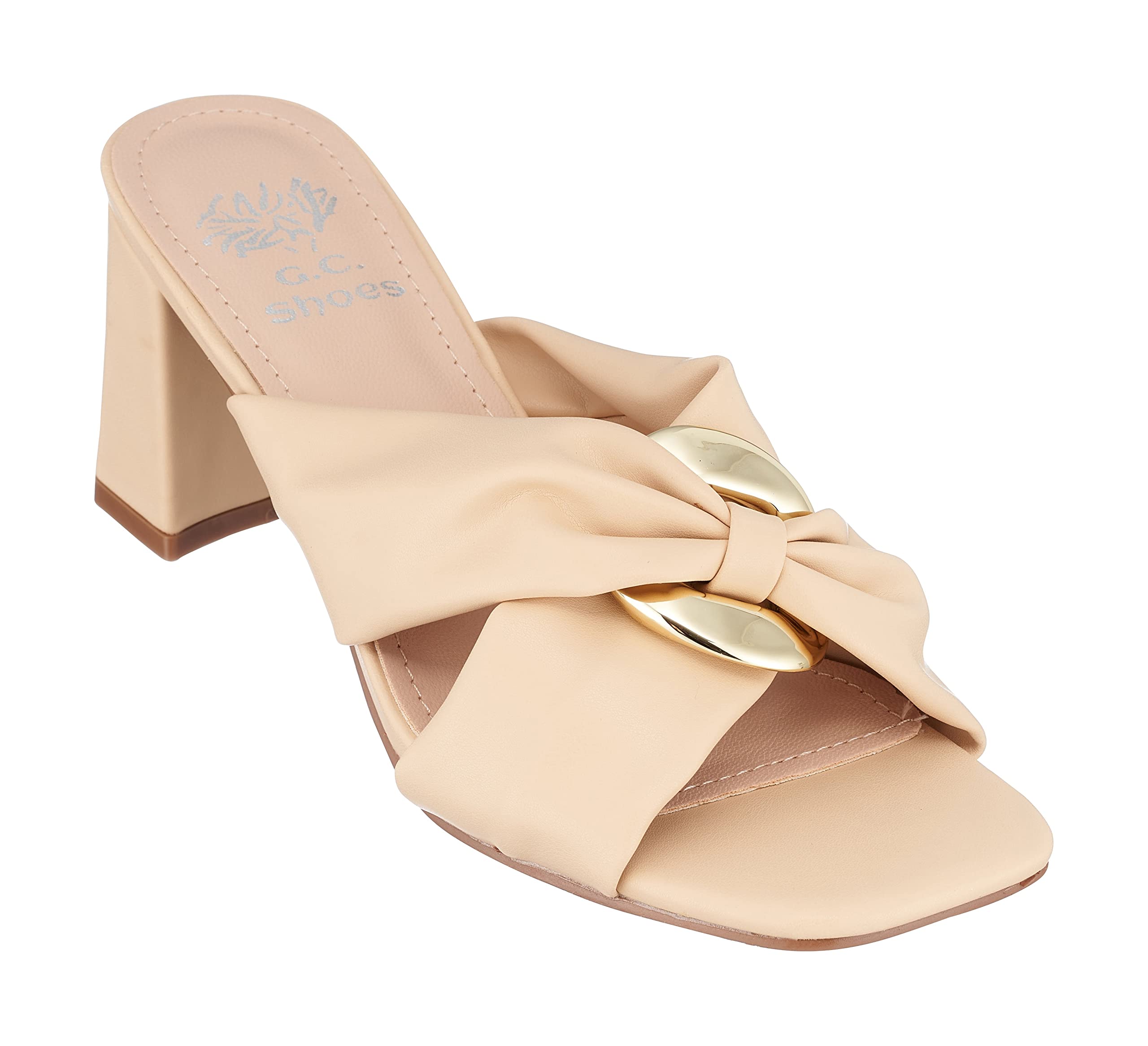 Women's GC Shoes Block Heel Sandals - Comfortable Summer Dressy Casual Shoes for Weddings, Parties & Office Wear