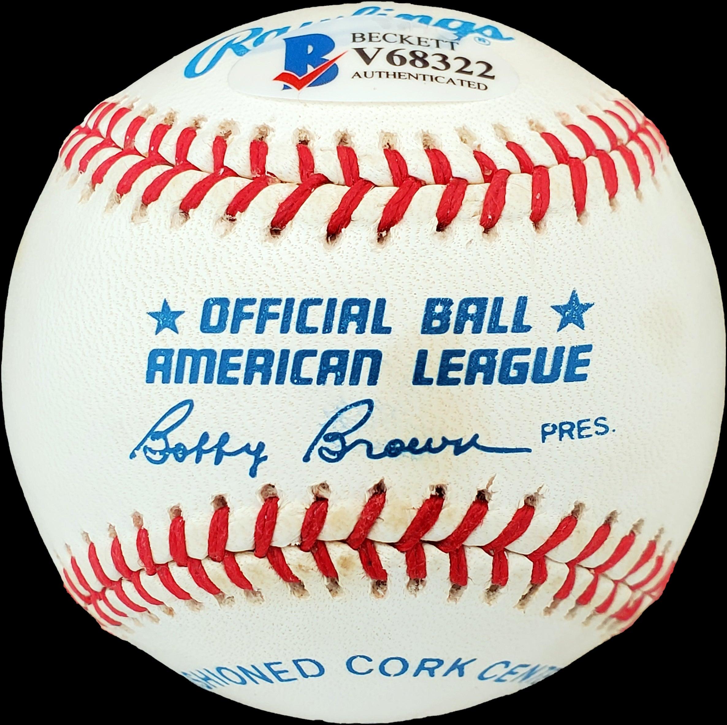 Allie Clark Autographed Official AL Baseball - New York Yankees Memorabilia with Beckett BAS #V68322 COA - Perfect for Yankees Fans, Sports Collectors & Baseball Memorabilia Displays