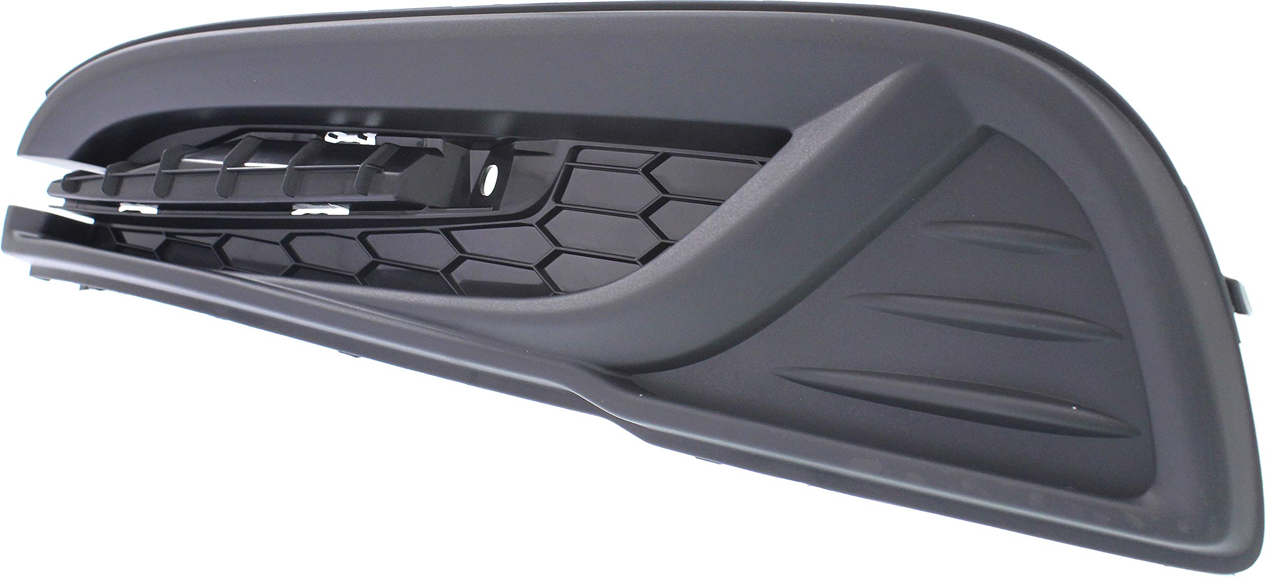 Evan Fischer Textured Black Fog Light Cover Compatible with Honda Civic 2013-2015 Sedan (Non-Hybrid) - Driver Side Front Replacement for Models Without Fog Lights | Durable Protection & Stylish Upgrade for Night Driving