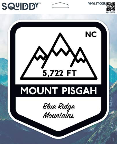 Squiddy Mount Pisgah Vinyl Sticker Decal - 3 Inch Waterproof Durable Stickers for Phone, Laptop, Water Bottle, Cooler, Skateboard - Perfect for Outdoor Adventures, Travel & Personalization