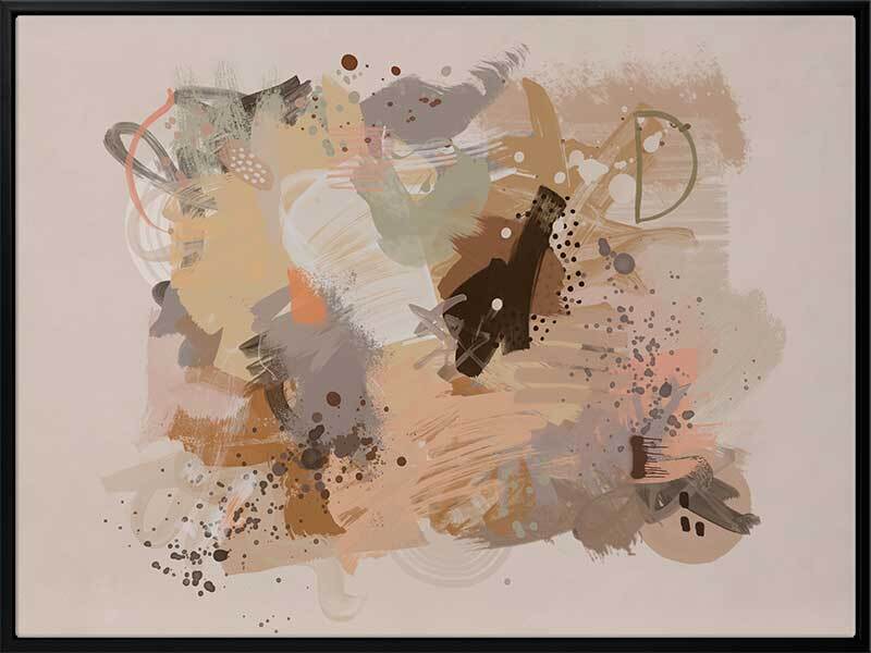 Dust Cloud Canvas Art Print - Modern Abstract Wall Decor for Living Room, Bedroom & Office - Perfect for Home & Office Decor