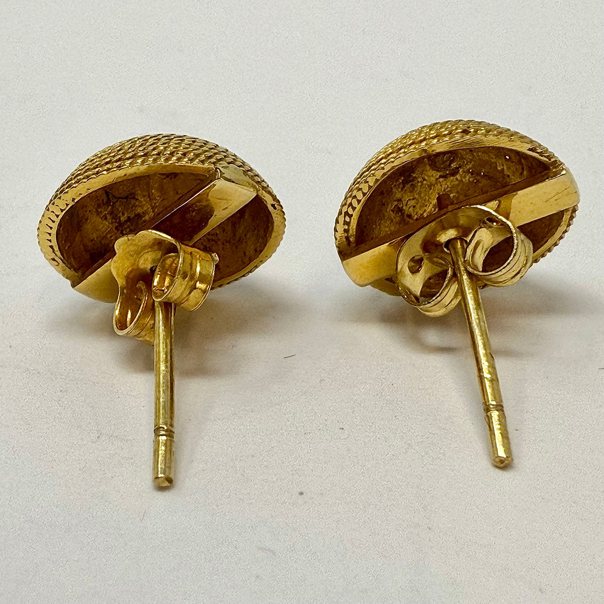 18K Gold Dome Earrings for Women - Elegant Hoop Earrings for Everyday Wear, Gift Giving & Special Occasions