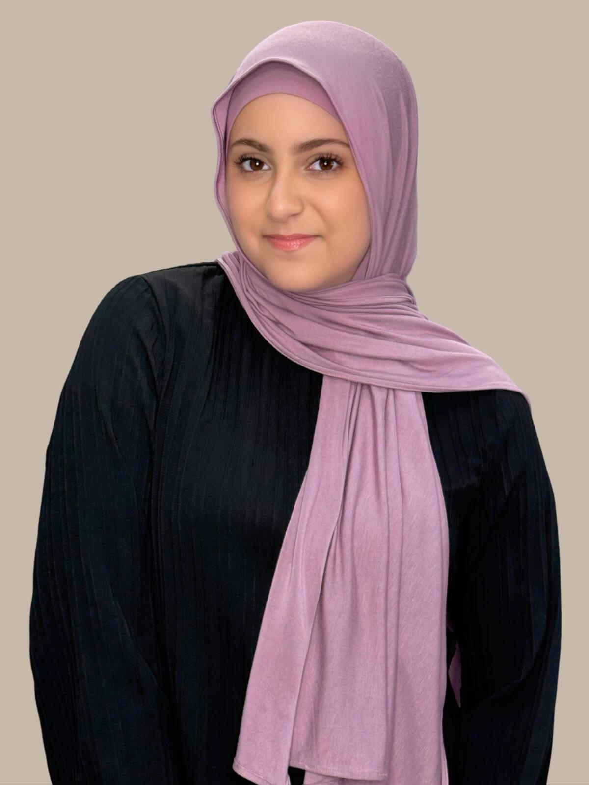 Premium Jersey Hijab for Women - Modish Girl Soft Stretchable Khaki Rose Scarf - Perfect for Daily Wear, Work, and Special Occasions