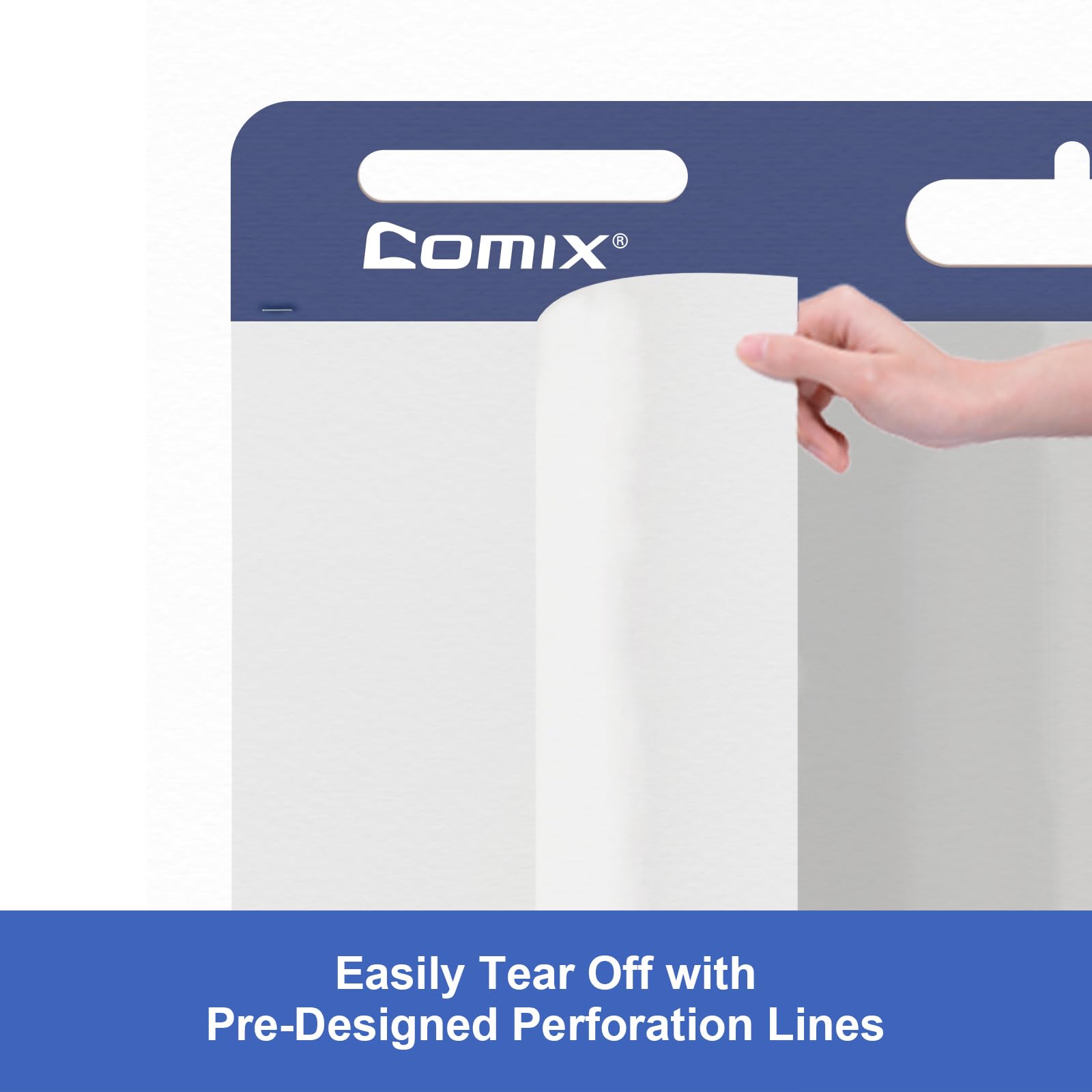 Comix Mini Sticky Easel Pad - 15 x 18 Inch Flip Chart Paper for Teachers & Office Use | 30 Sheets per Pad, 12 Pads per Pack | Ideal for Classroom Presentations, Brainstorming & Meeting Notes