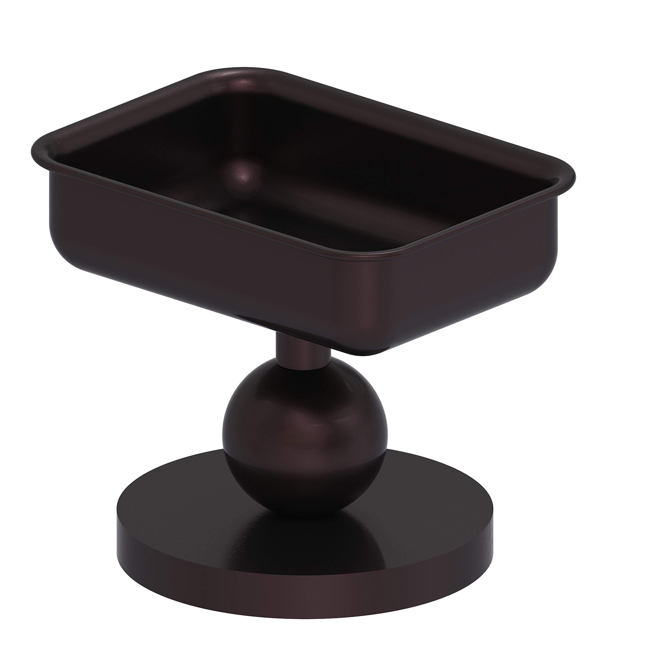 Allied Brass GL-56 Antique Bronze Vanity Top Soap Dish - Perfect for Bathroom Countertops & Sink Areas