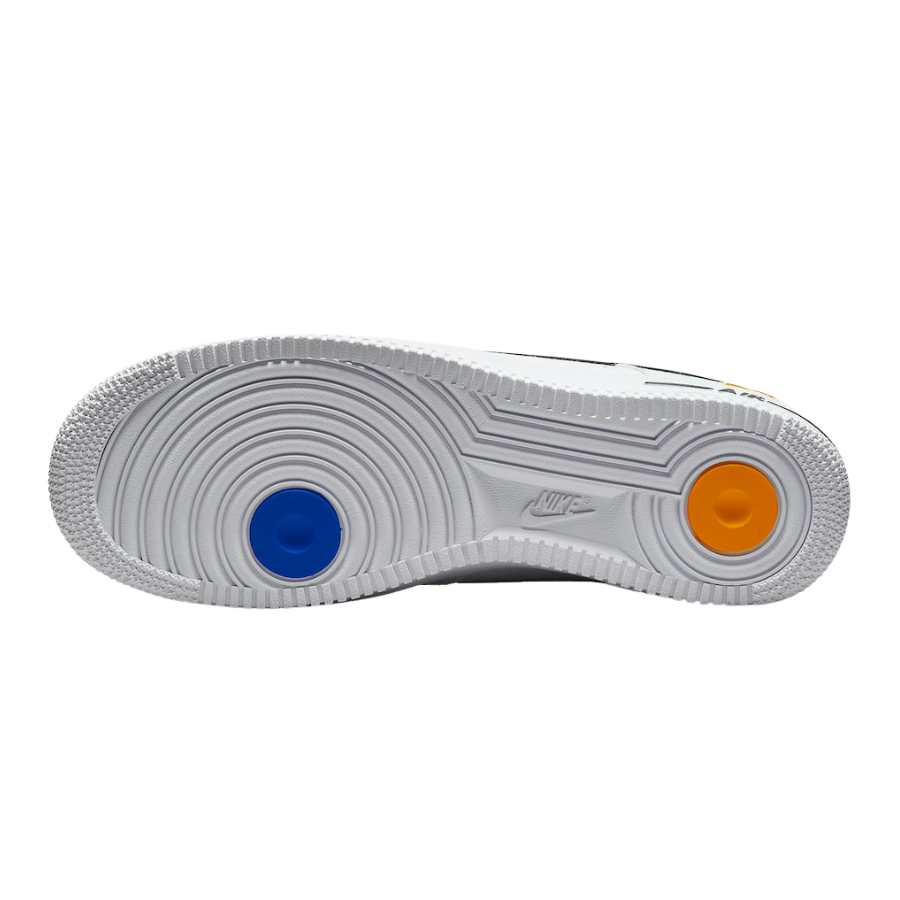 Nike Air Force 1 Low Ken Griffey Jr. & Sr. Swingman Sneakers - White/Lyon Blue/University Gold/Black | Retro Basketball Shoes for Men | Perfect for Casual Wear, Street Style & Sneaker Collectors