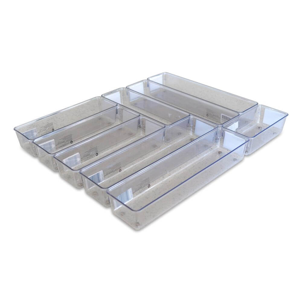 Premium Cameron Cutlery Drawer Organizer Set - 5-Piece Kitchen Utensil Storage Tray for Knives, Forks & Spoons - Perfect for Home, Restaurant & Office Organization