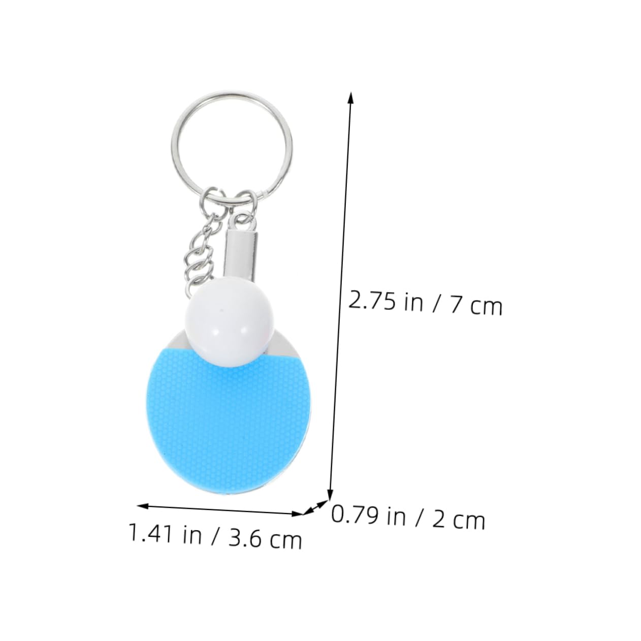 Premium Table Tennis Ball Keychains - Bulk Metal Sports Keyrings for Players & Fans | Perfect for Gifts, Team Events & Sports Enthusiasts