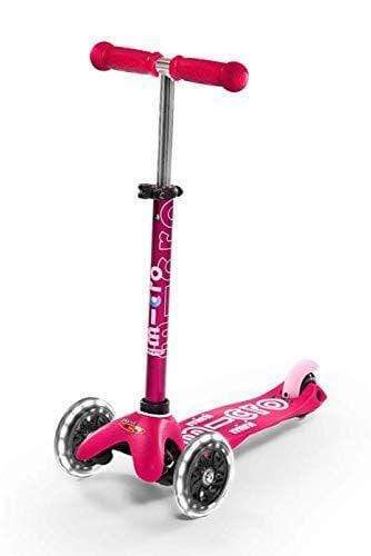Micro Kickboard Micro Mini DELUXE LED Scooter for Kids - 3 Wheel Light Up Kick Scooter with Adjustable Handlebar - Perfect for Outdoor Play, Commuting & Neighborhood Fun