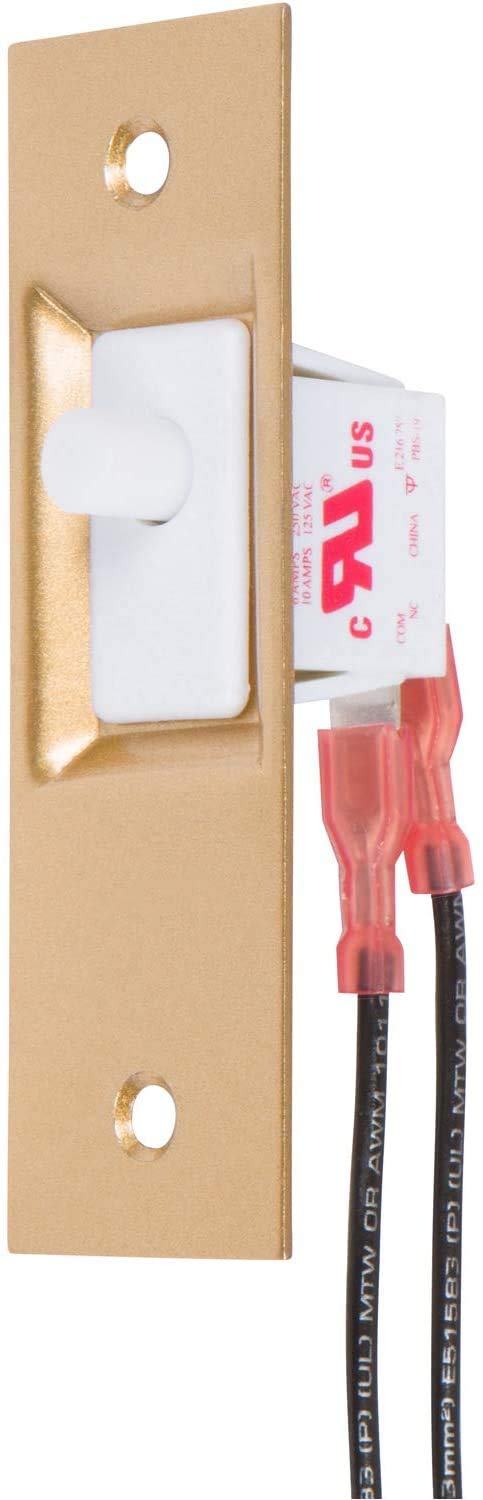 Morris Hands-Free Door Switch - 11 Pack Gold Push Button for Automatic Lighting | Ideal for Homes, Offices & Smart Buildings