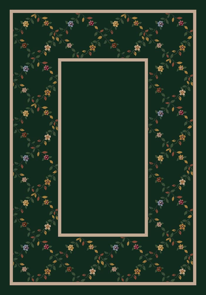 Design Center Maiden Emerald Green Rug - Runner Size 2'4