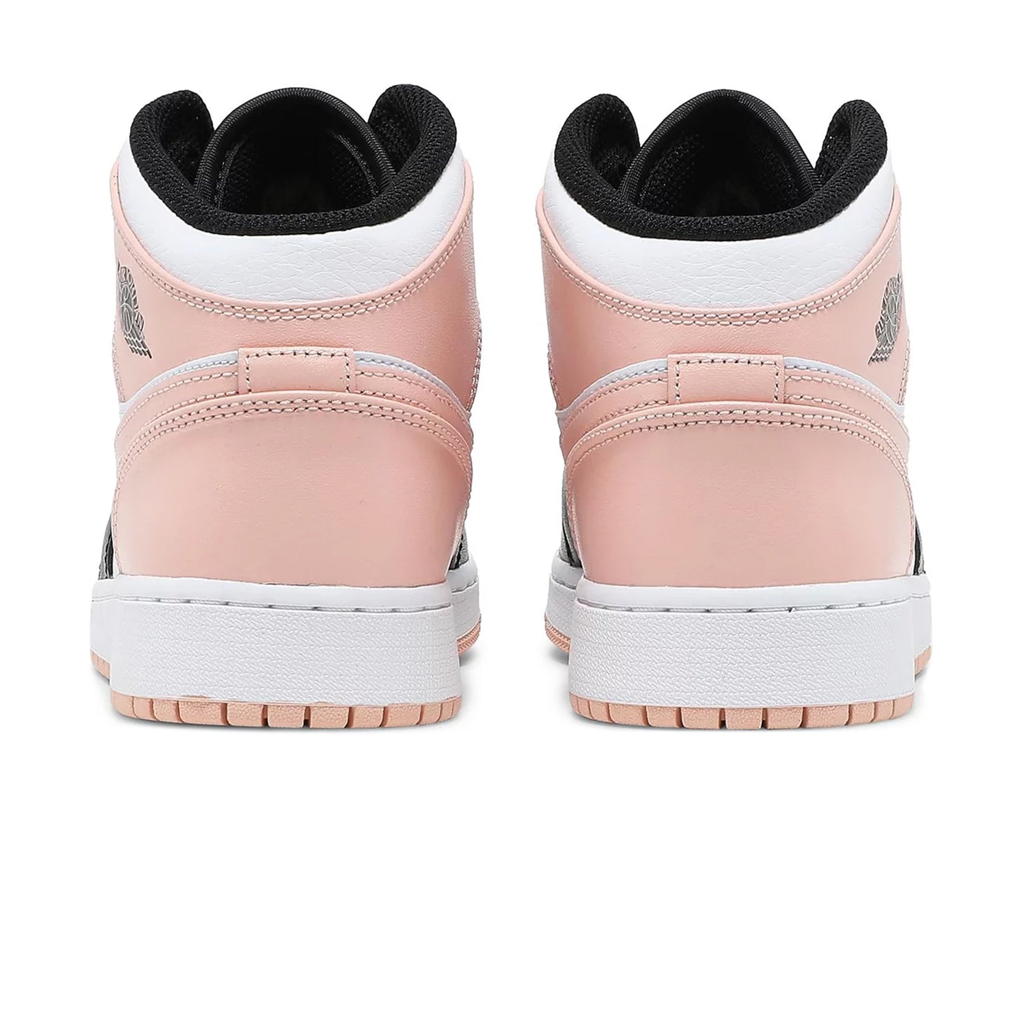 Air Jordan 1 Mid Crimson Tint Toe GS Basketball Shoes for Girls - Stylish Sneakers for School, Sports & Casual Wear