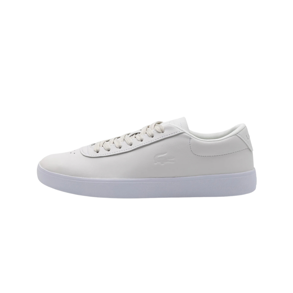 Lacoste Baseshot Evo 125 1 SMA White Tennis Shoes for Men - Premium White Sneakers for Casual Wear & Sports Performance