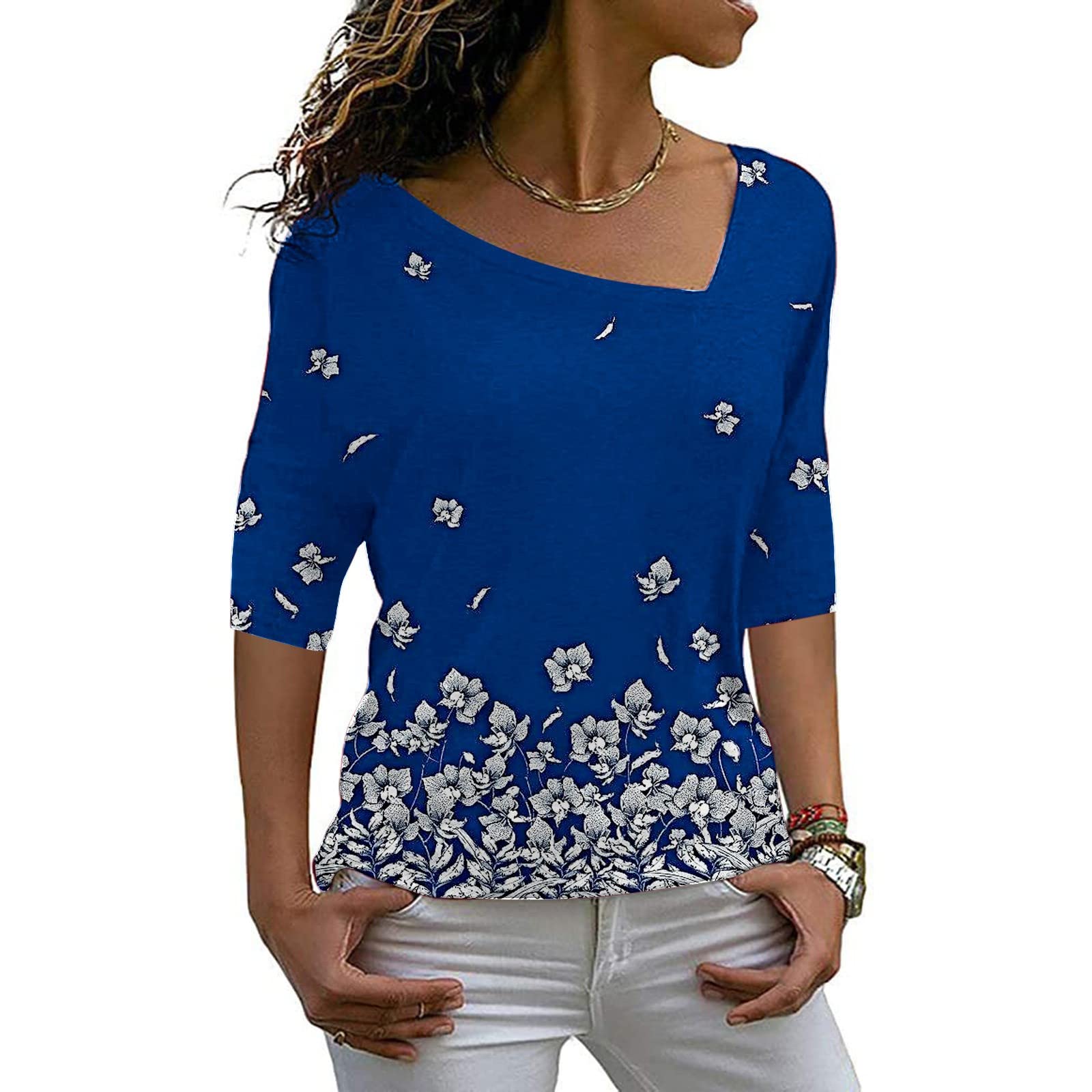 Women's Casual Short Sleeve Summer Blouse - Breathable Tunic Top for Daily Wear | Perfect for Beach Outings, Office Wear & Weekend Brunch