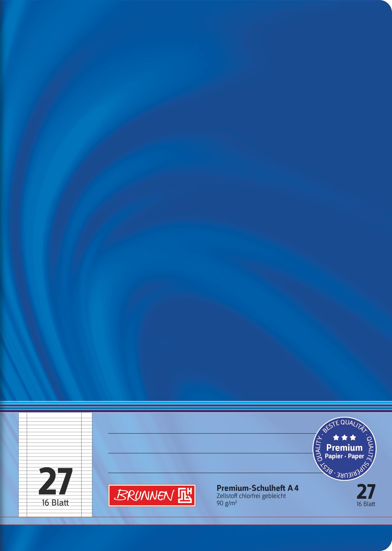 Vivendi A4 Notebook - 16 Pages Lined Journal for Students & Professionals - Perfect for School, Office & Note Taking