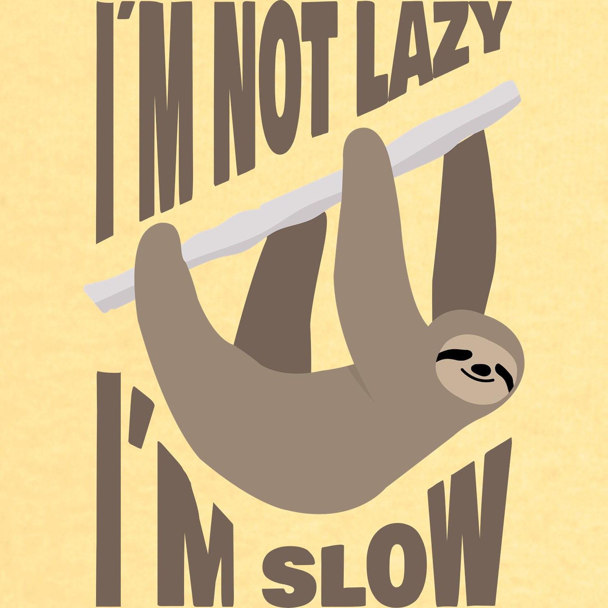 CafePress Cute Toddler Graphic Tee - 100% Cotton Funny 'I'm Not Lazy I'm Slow' Baby T-Shirt for Playdates & Family Photos