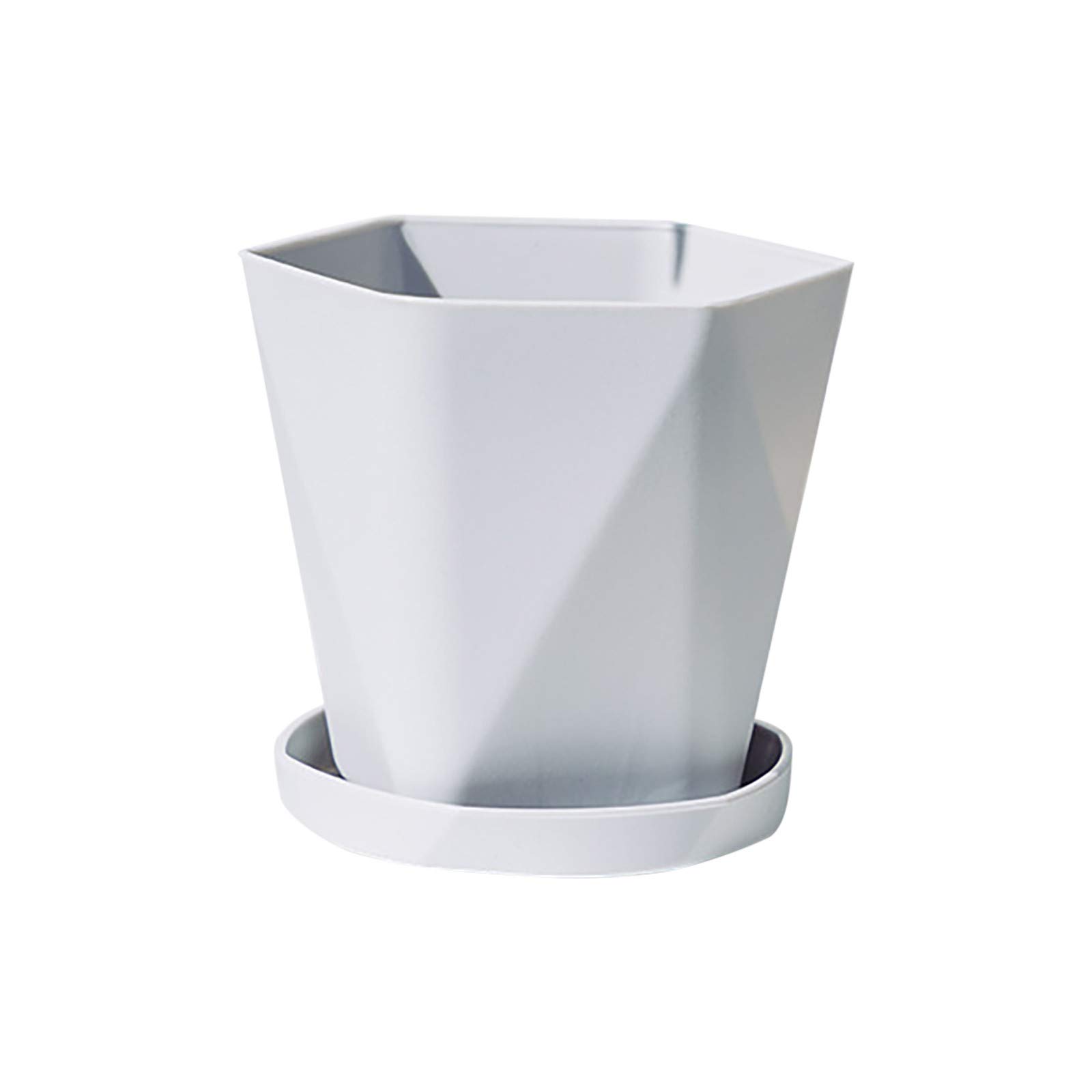 9#GG Balcony Household Plastic Flower Pot - Thickened Resin Nordic Style Large Planter for Indoor/Outdoor Plants - Perfect for Home Garden, Patio, and Balcony Decor