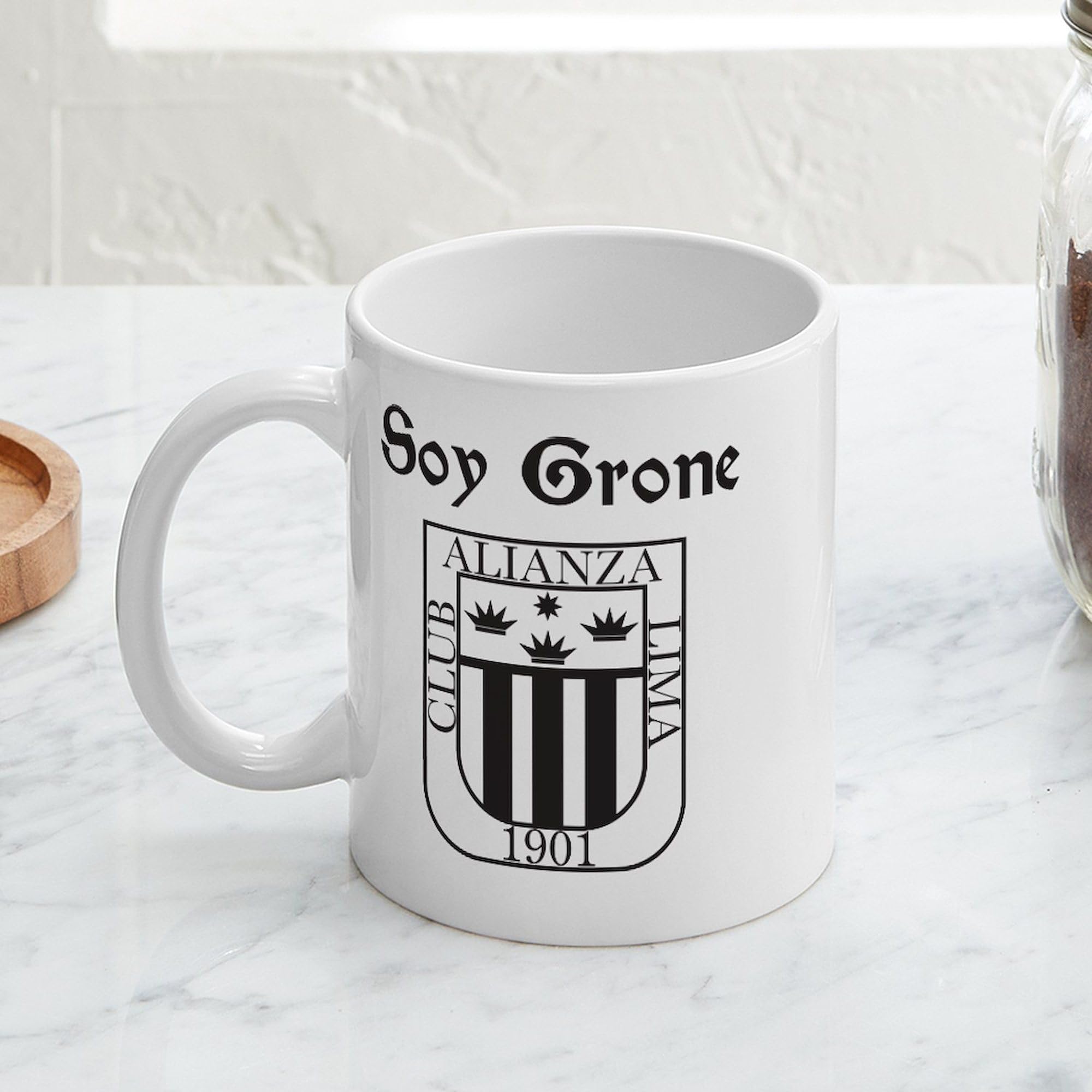 Alianza Lima 11 oz (325 ml) Ceramic Coffee Mug - Perfect for Hot & Cold Drinks, Office, Home & Gifts - Officially Licensed Soccer Fan Merchandise
