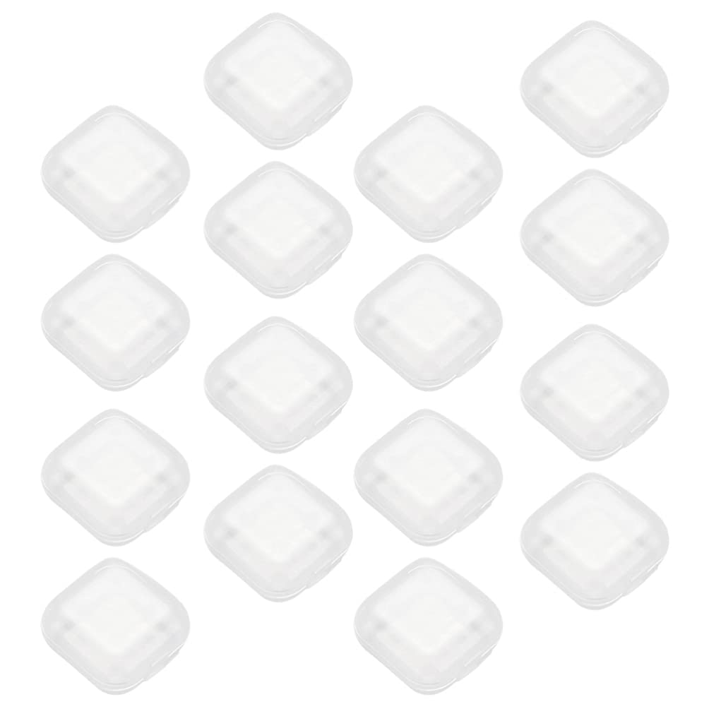 160pcs Mini Clear Square Plastic Storage Boxes with Lids - Transparent Bead Organizer Containers for Jewelry, Earplugs, Crafts & Small Parts - Perfect for DIY Projects, Travel & Home Organization