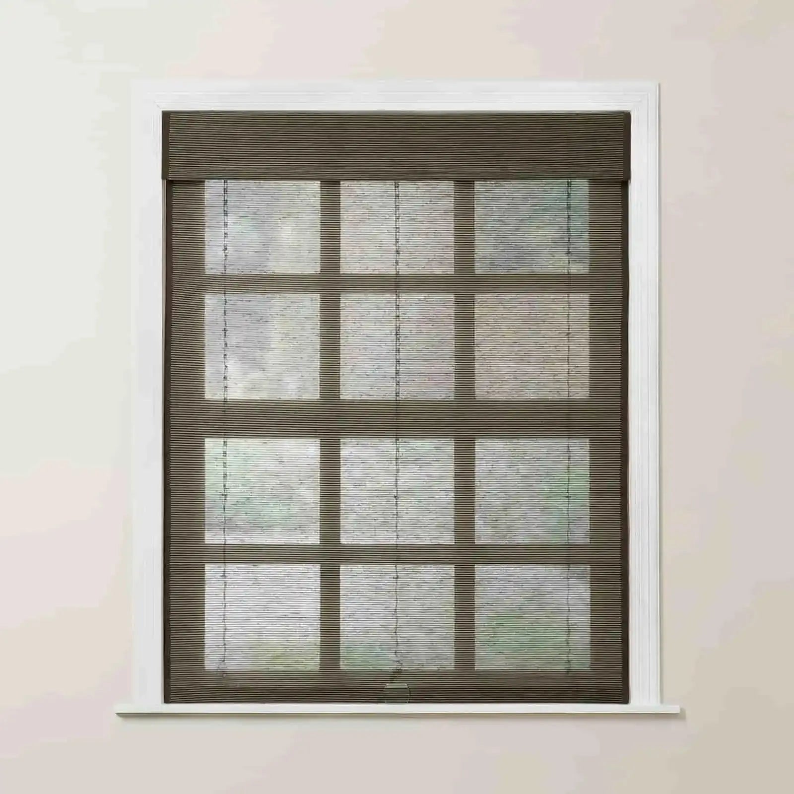 Rae Natural Flax Bamboo Woven Window Shade | Blackout Roller Blind for Privacy & Light Control | Perfect for Bedroom, Living Room & Office