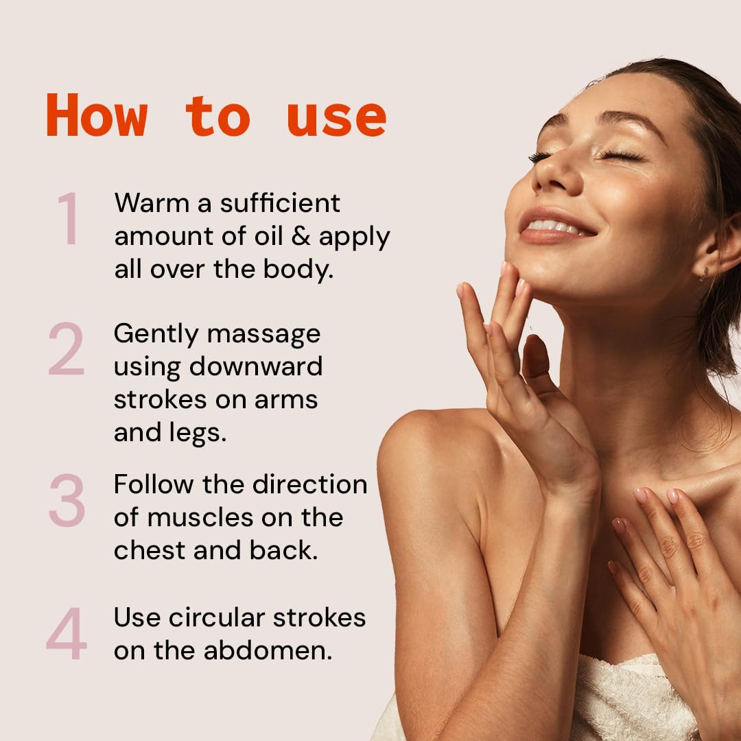 Ayuzest Ashwagandha Body Oil for Stress Relief & Skin Hydration - Natural Ayurvedic Massage Oil for Relaxation, Sleep & Glowing Skin - Perfect for Aromatherapy, Self-Care & Spa Nights