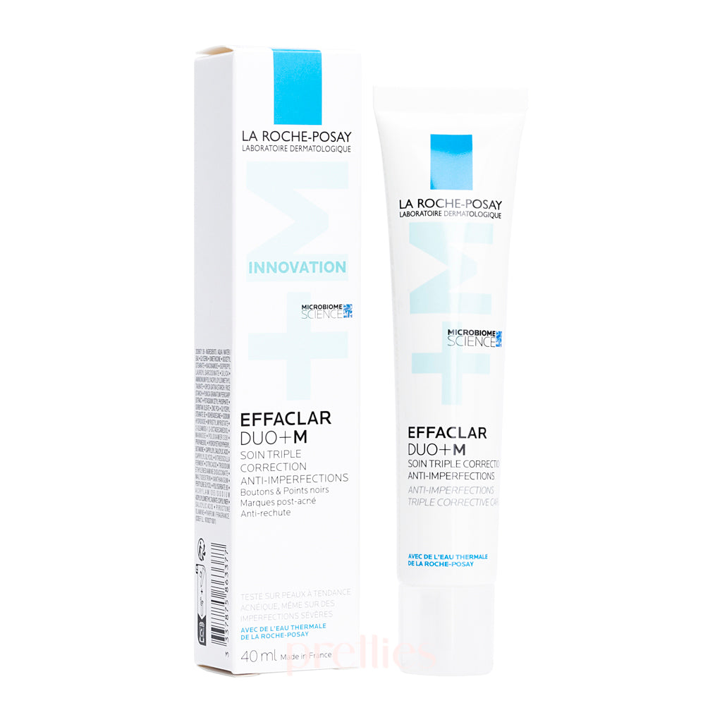 La Roche-Posay Effaclar Duo+ M Anti-Blemish Moisturizer Cream 40ml - Acne Treatment for Oily & Blemish-Prone Skin - Daily Face Moisturizer for Clearer Complexion | Perfect for Morning & Night Skincare Routine