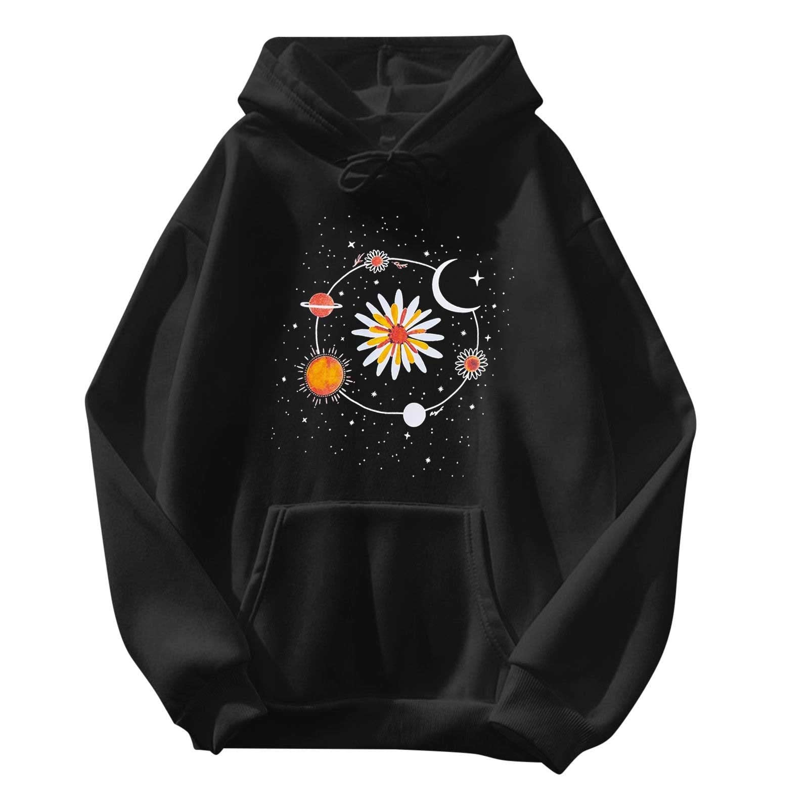 Plus Size Women's Pullover Sweater - Long Sleeve Printed Casual Sweatshirt & Tunic Top for Everyday Wear | Perfect for Office, Weekend Outings & Cozy Home Relaxation