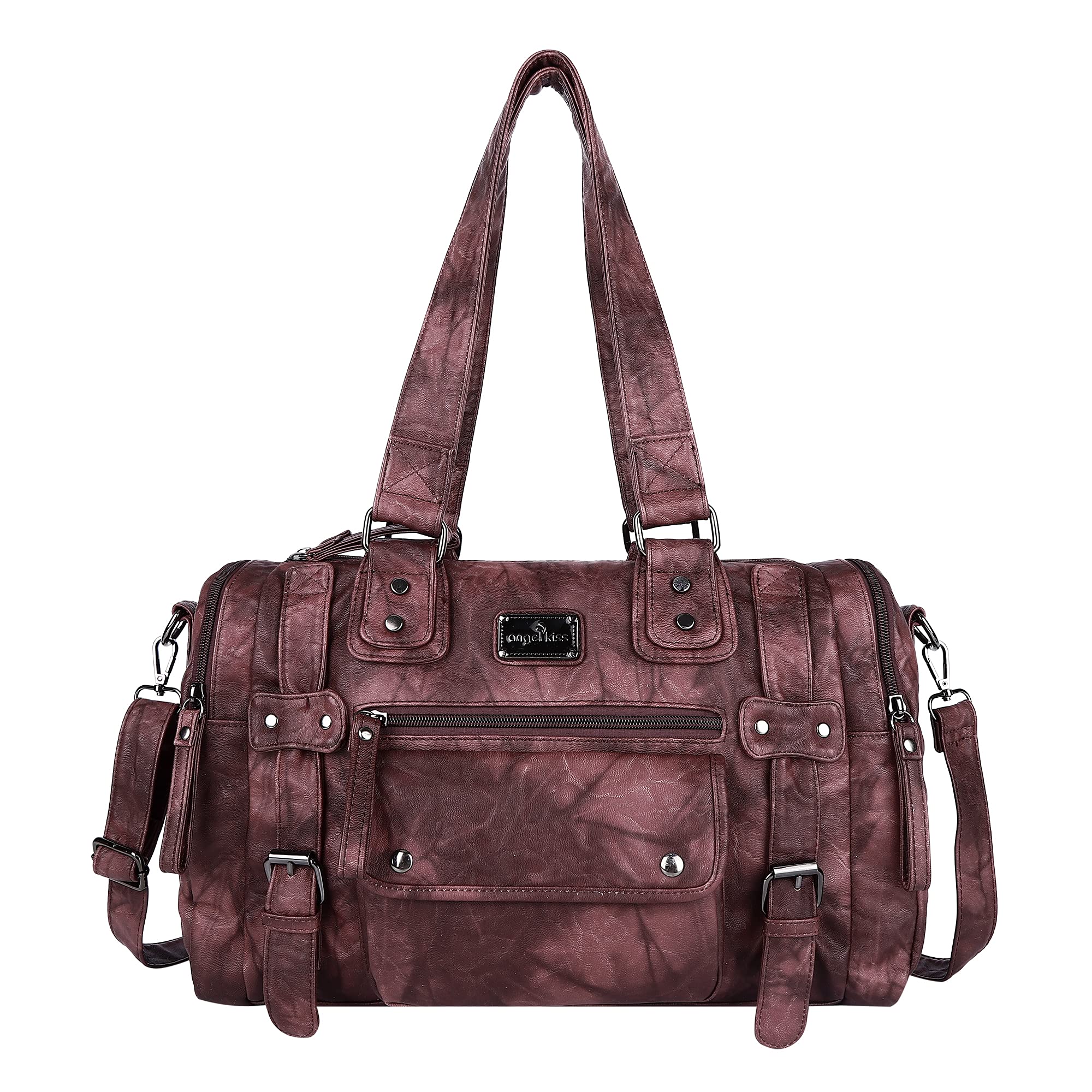 Angelkiss Women's Soft Leather Handbags - Hobo, Satchel, Shoulder & Crossbody Bags for Work, Travel & Everyday Use
