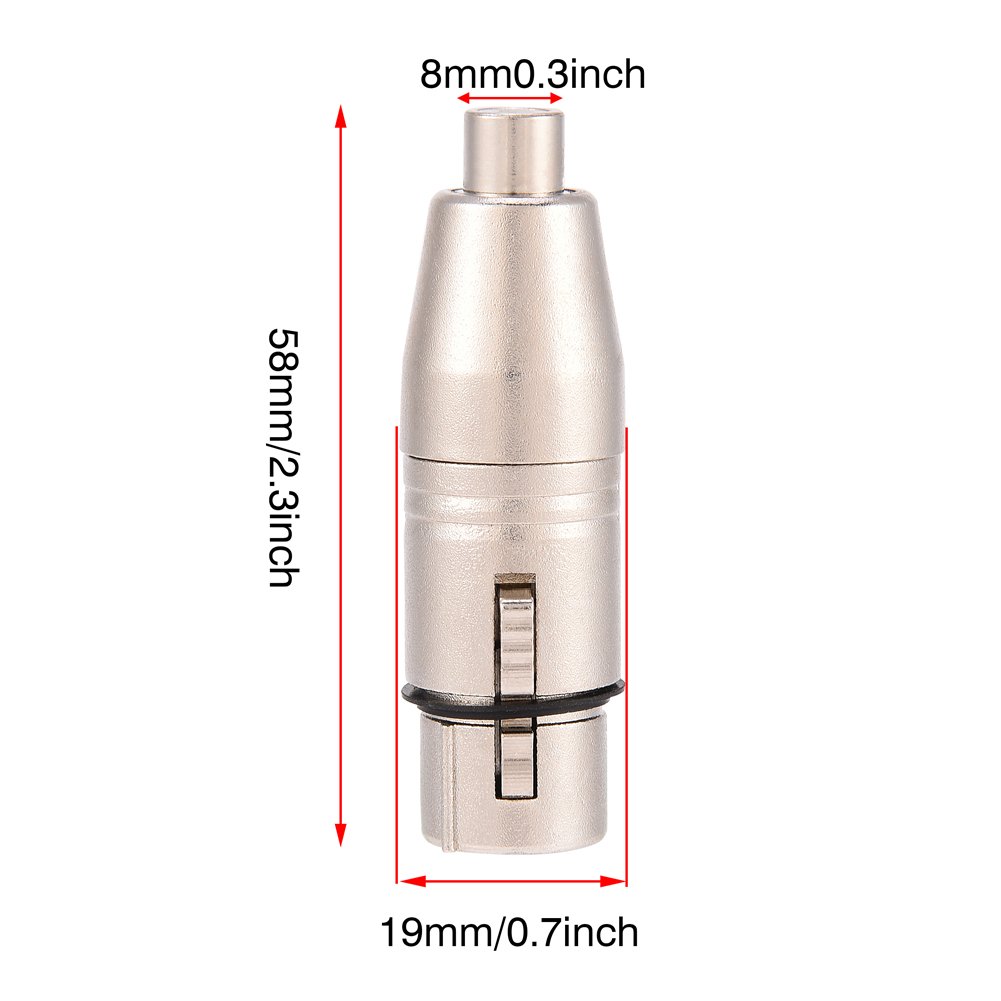 Sanpyl 2-Pack XLR 3-Pin Female to Female Audio Connector Adapter - Professional Microphone & Guitar Cable Adapter for Musicians, DJs, and Studio Equipment - Perfect for Live Performances and Recording Sessions