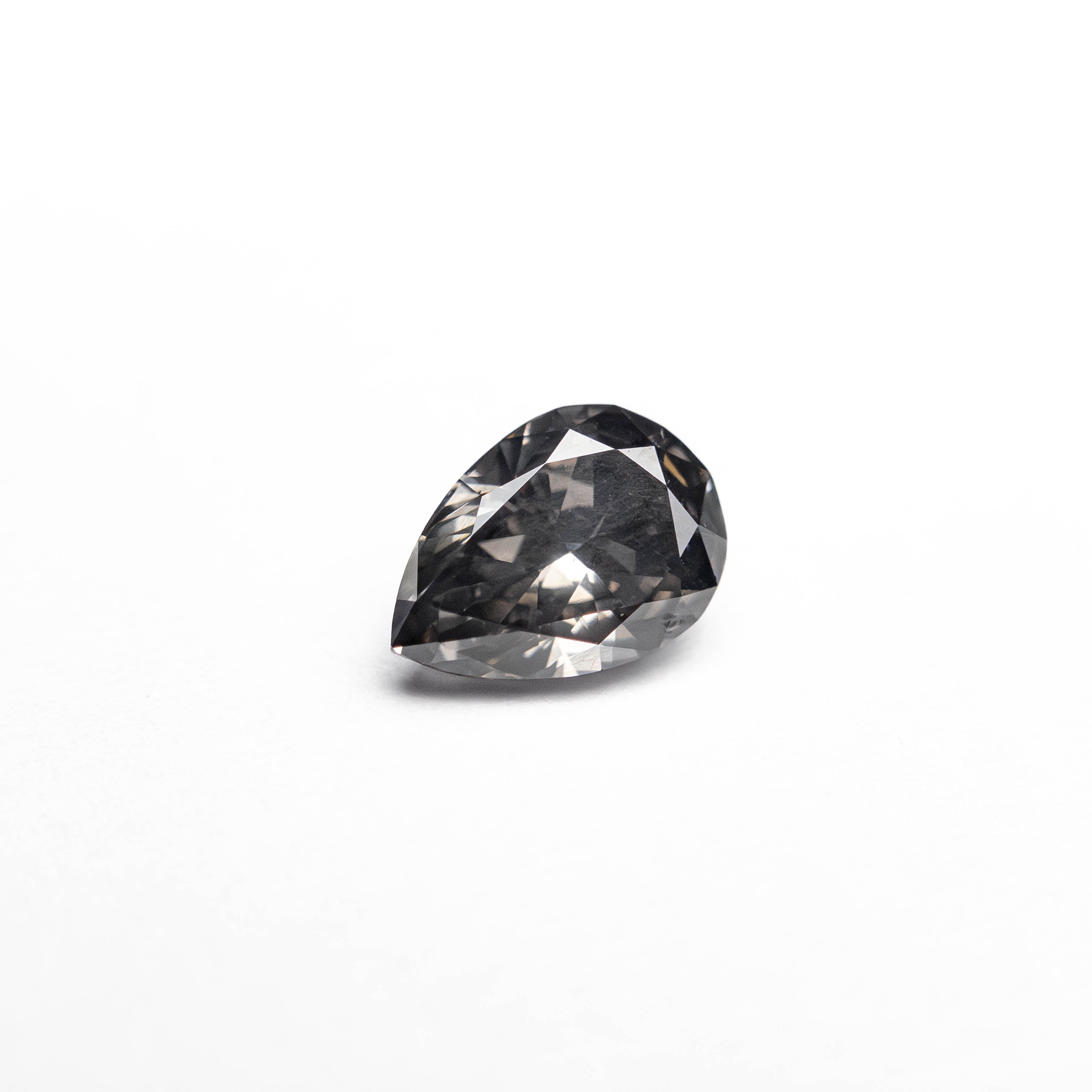 0.41ct Fancy Grey Pear Brilliant Cut Diamond - 5.75x4.07x2.48mm (19923) for Engagement Rings & Fine Jewelry