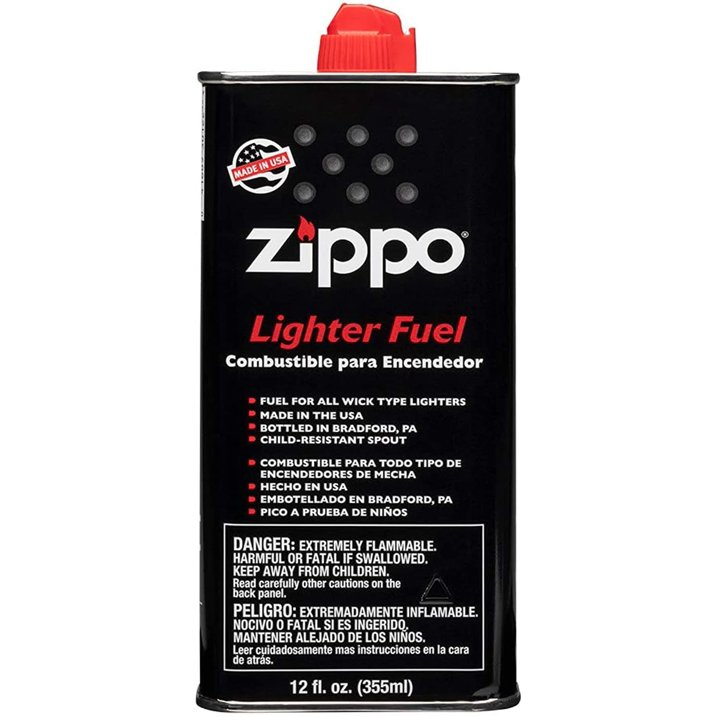 12oz Premium Lighter Fluid Refill - Fast & Odorless for Zippo, Torch & Camping Lighters - Perfect for Outdoor Adventures, BBQ & Survival Kits
