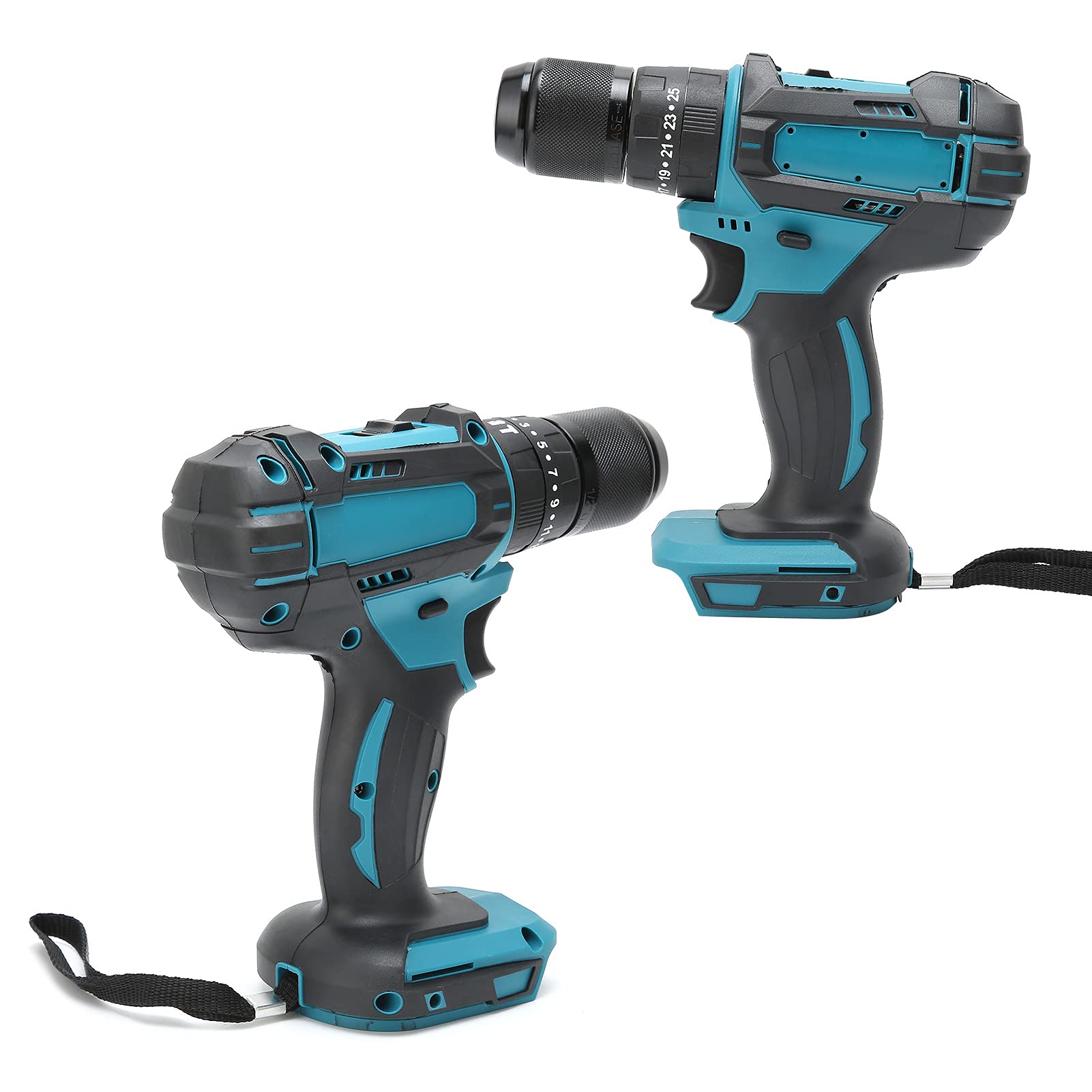 FIYO 13MM Electric Cordless Screwdriver - High Power Hammer Drill with Impact Function for Home DIY Projects | Perfect for Furniture Assembly, Home Repairs & Woodworking Tasks