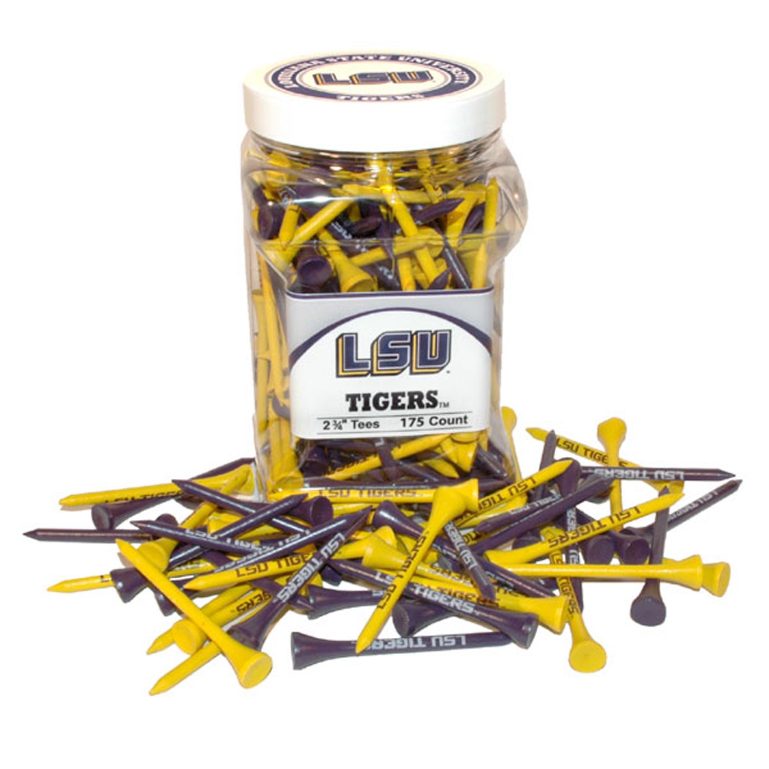 NCAA Unisex Golf Tees Jar - 175 Tees for Driving Range & Practice