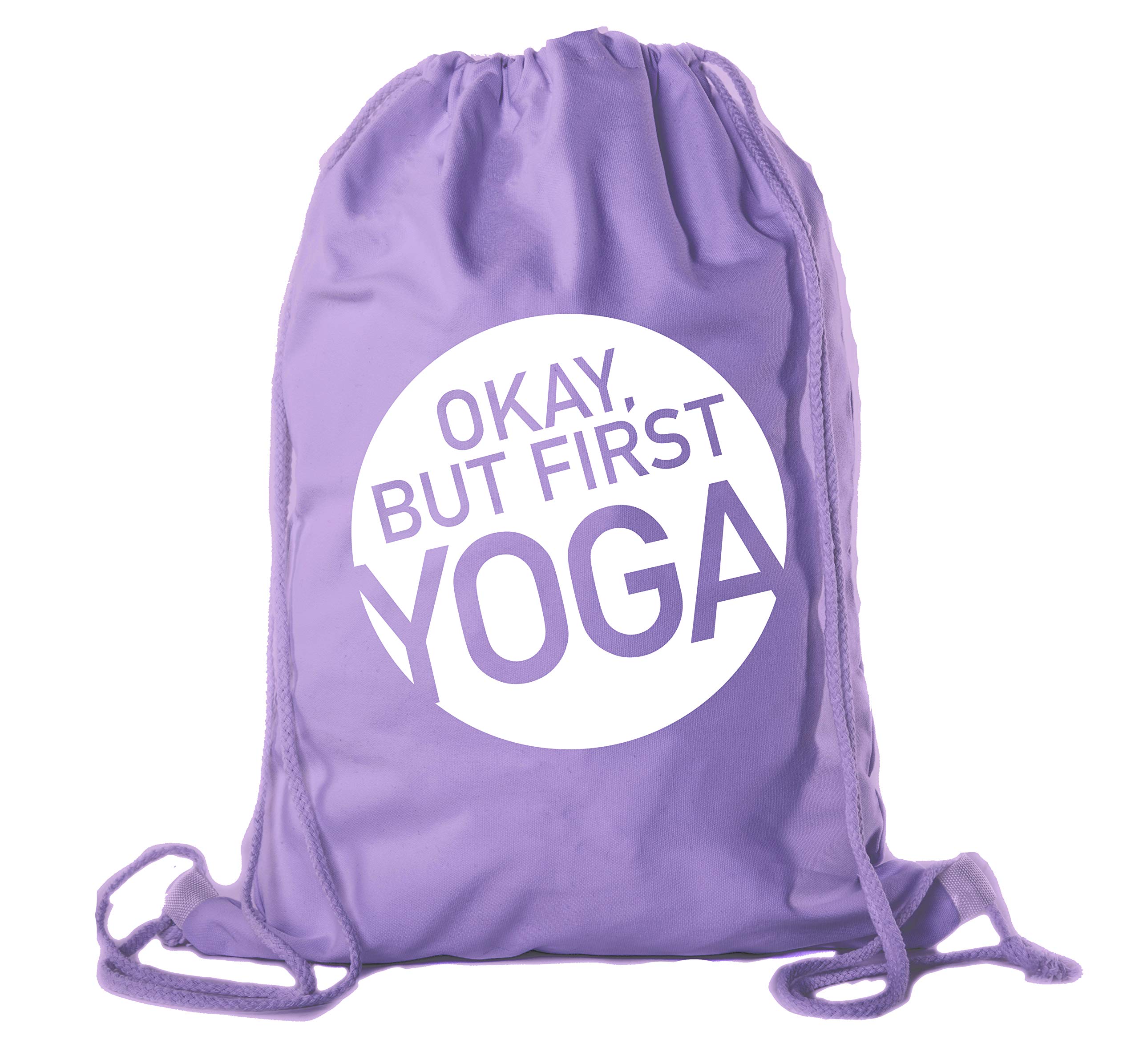 Premium Cotton Drawstring Yoga Bags - Lightweight Gym Bag for Yoga Blocks, Mats & Workout Clothes | Perfect for Yoga Studio, Gym & Travel | Eco-Friendly Fitness Accessory