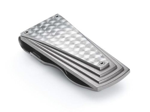 Tonino Lamborghini Men's Motore Stainless Steel Money Clip - Slim Wallet Alternative for Business & Travel - Perfect Gift for Men