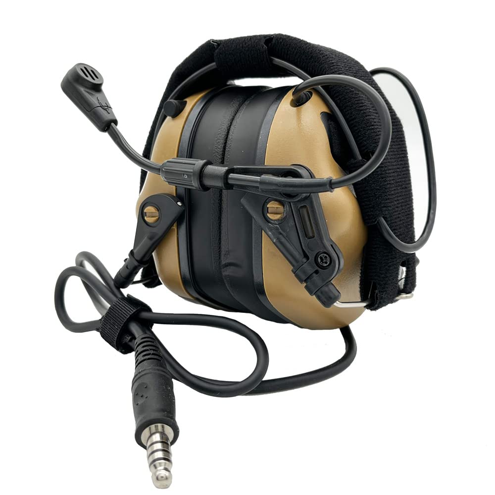 EARMOR Tactical Headset M32 PLUS 2024 Version - Hunting & Shooting Headphones with Microphone, Sound Amplification - Ideal for Outdoor Adventures, Airsoft, and Military Training