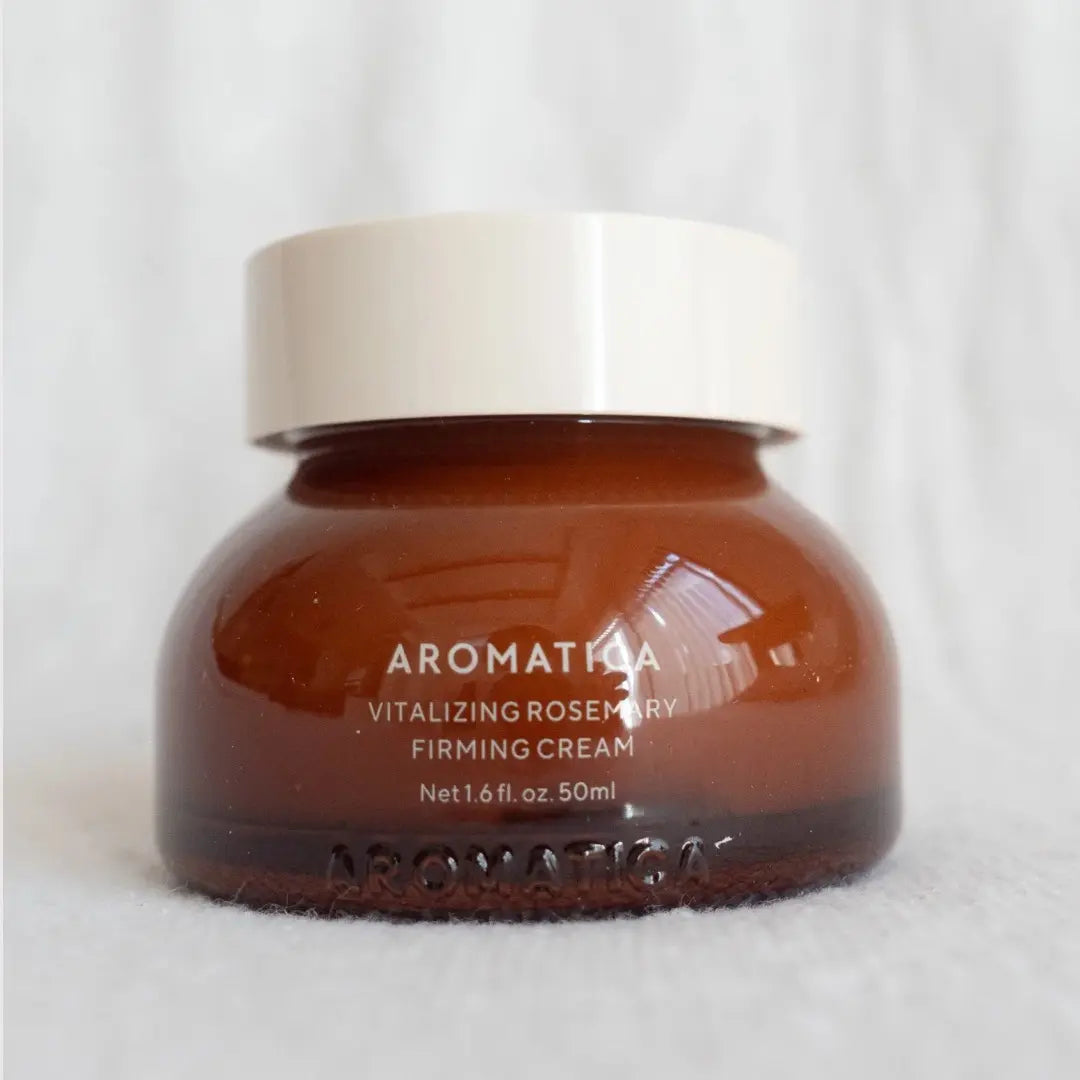 AROMATICA Vitalizing Rosemary Firming Cream 50ml - Anti-Aging Face Moisturizer for Women & Men - Organic Skincare for Wrinkles & Fine Lines - Perfect for Night & Day Use