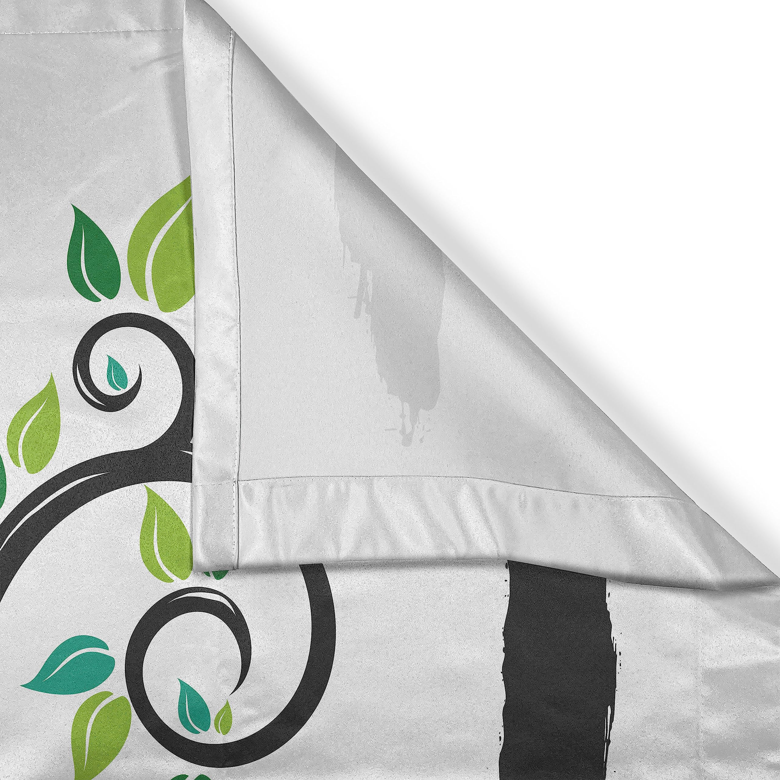 Ambesonne Tree Kitchen Curtains - Abstract Nature Design Window Drapes, 2 Panel Set for Kitchen & Cafe Decor, 55
