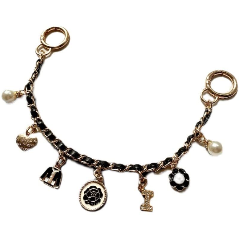 Stylish Black Bag Charm for Women - 11.4in/29cm Purse Chain Strap Replacement - Designer Handbag Accessory for Pochette & Clutch - Perfect for Everyday Use, Parties & Gift Giving