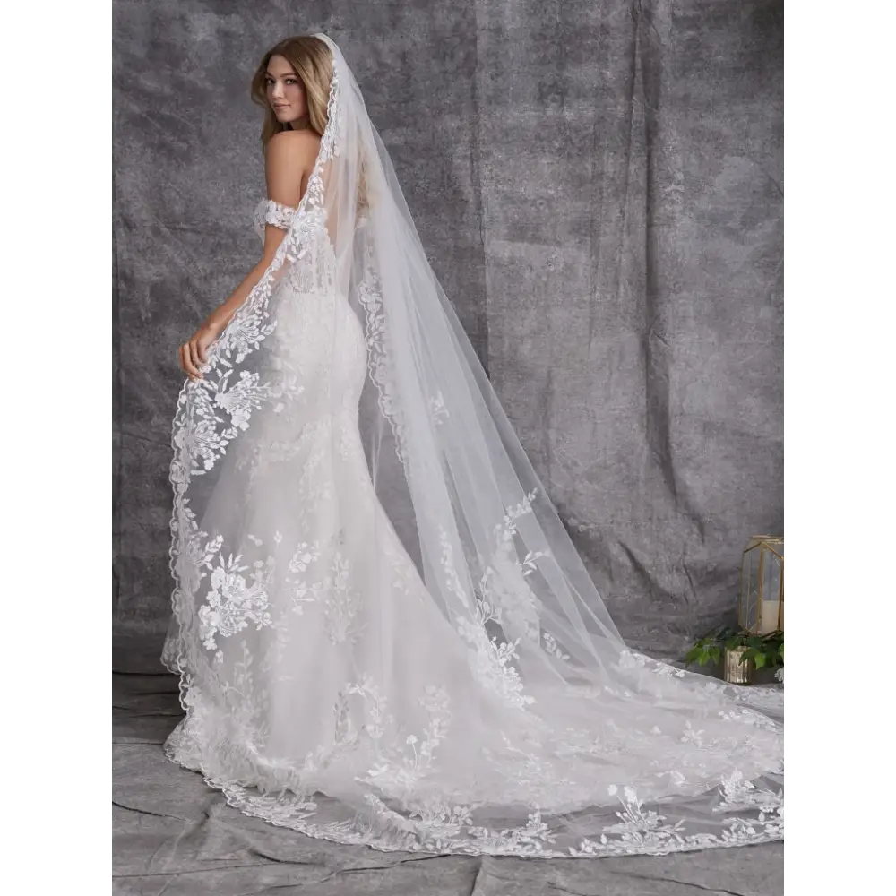 Maggie Sottero Harlem Lane Wedding Dress – Elegant Lace Bridal Gown for Church Ceremony & Outdoor Photography