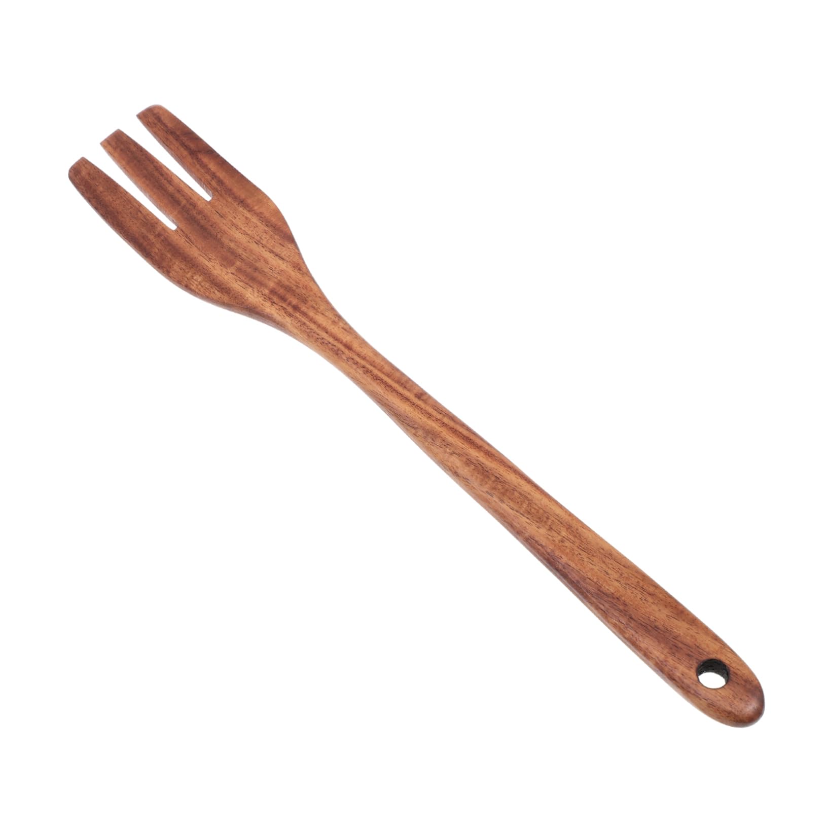 Premium Smooth Wooden Kitchen Utensil Set - Durable Mixing & Serving Fork for Cooking, Baking, Salad Prep - Natural Wooden Handle for Comfortable Grip - Ideal for Home Chefs, Restaurants & Everyday Kitchen Use