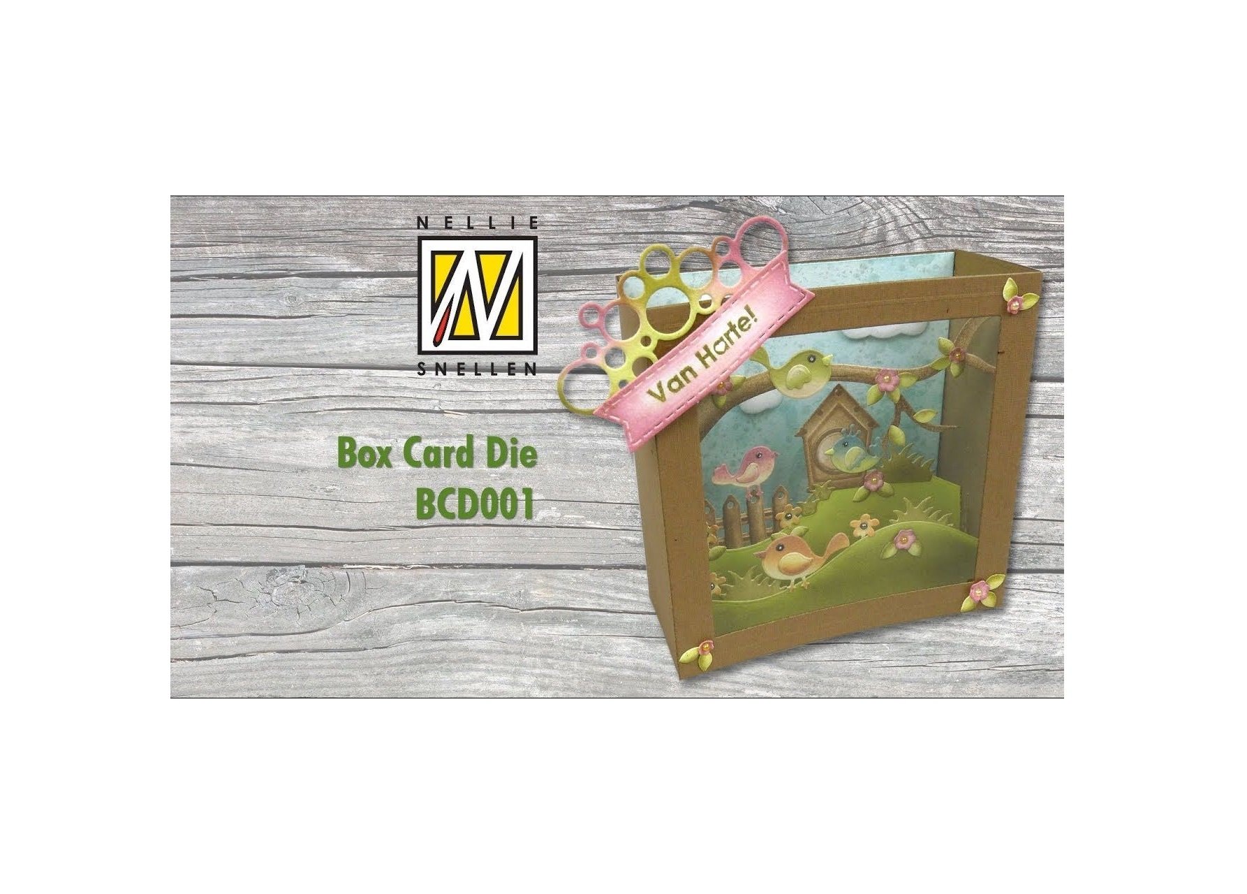 Nellie's Choice - Premium Box Card Die for Scrapbooking, Card Making & DIY Crafts | Perfect for Greeting Cards, Invitations & Paper Projects