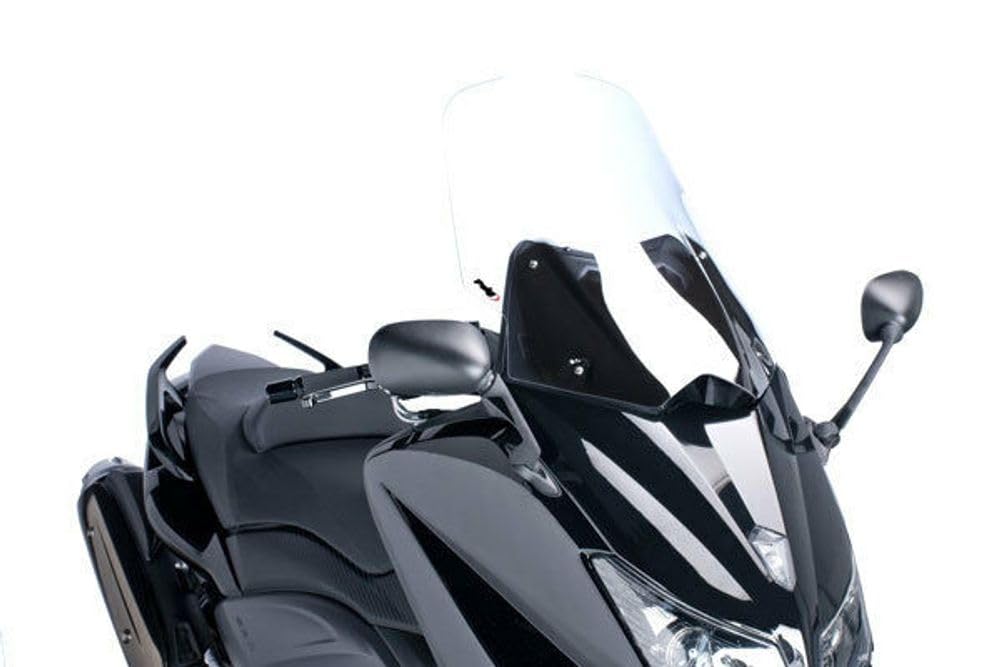 Puig Windshield V-Techline Touring for Yamaha T-MAX 530 (2012-2016) - High-Quality Motorcycle Windshield for Comfortable Long-Distance Riding