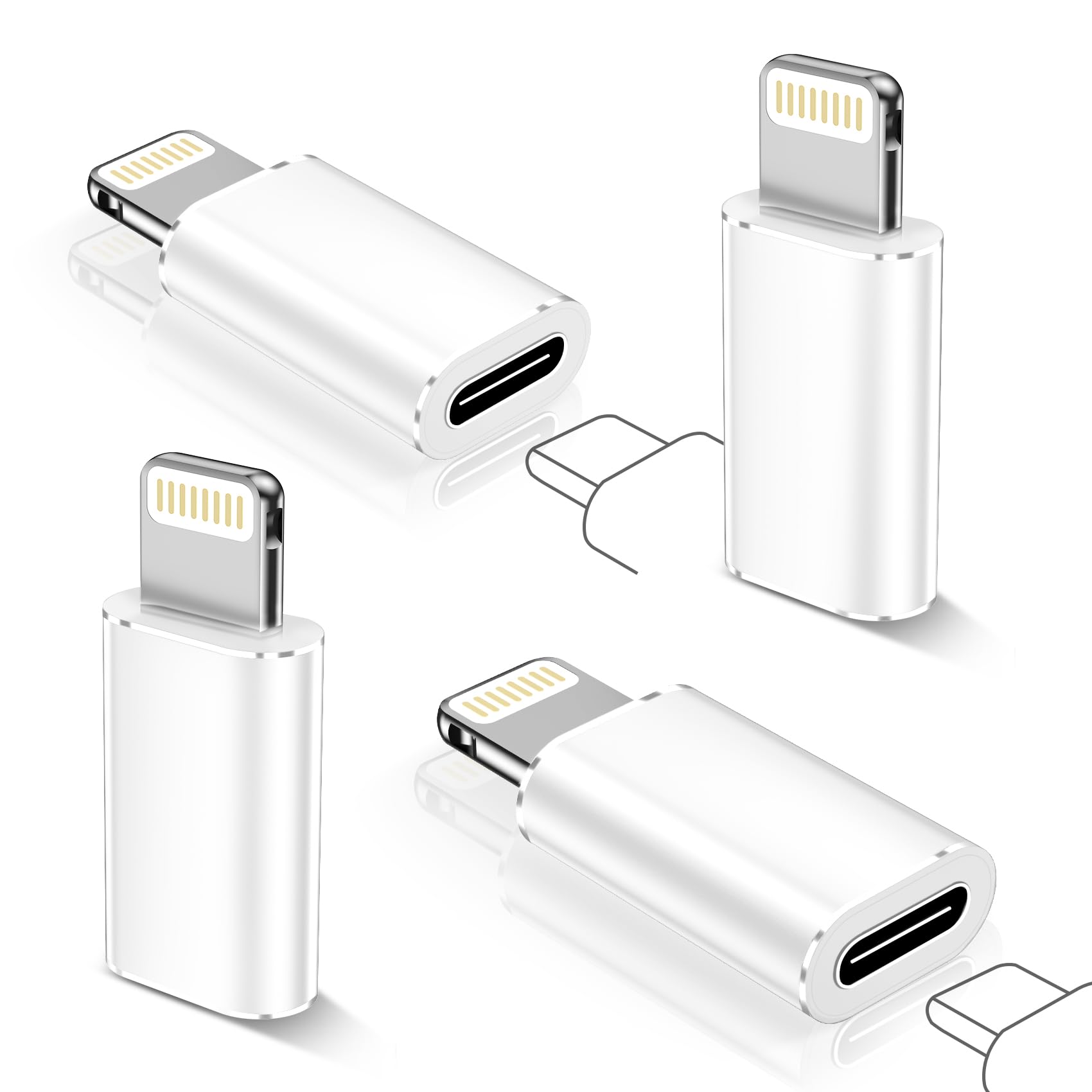 USB C to Lightning Adapter - Fast Charging & Data Transfer, Supports Audio/OTG for iPhone 14/13/12 Pro Max, iPad Air, AirPods, Nintendo Switch & Headphones - Perfect for Travel, Gaming & iOS Accessories