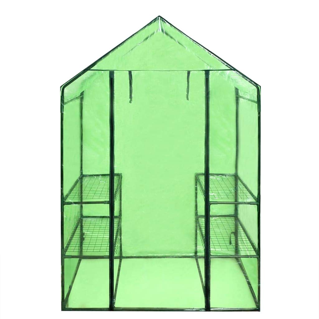 CHARMMA Walk-in Greenhouse with 4 Shelves - Durable Outdoor Plant Protection for Vegetables, Flowers & Herbs - Perfect for Backyard Gardening & All-Season Plant Growing