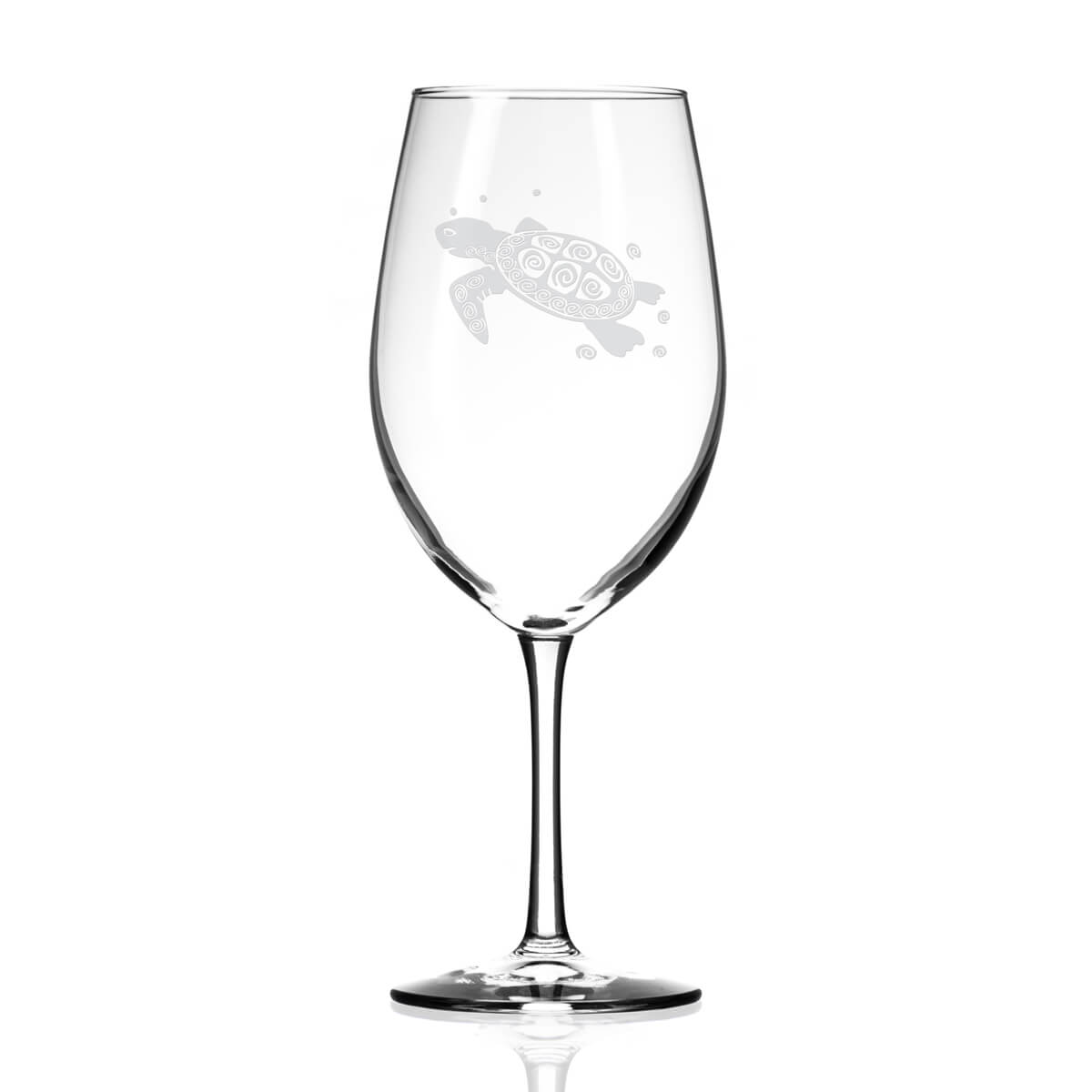 Premium 18oz Sea Turtle All-Purpose Wine Glasses Set of 4 - Perfect for Parties, Weddings & Beach-Themed Events