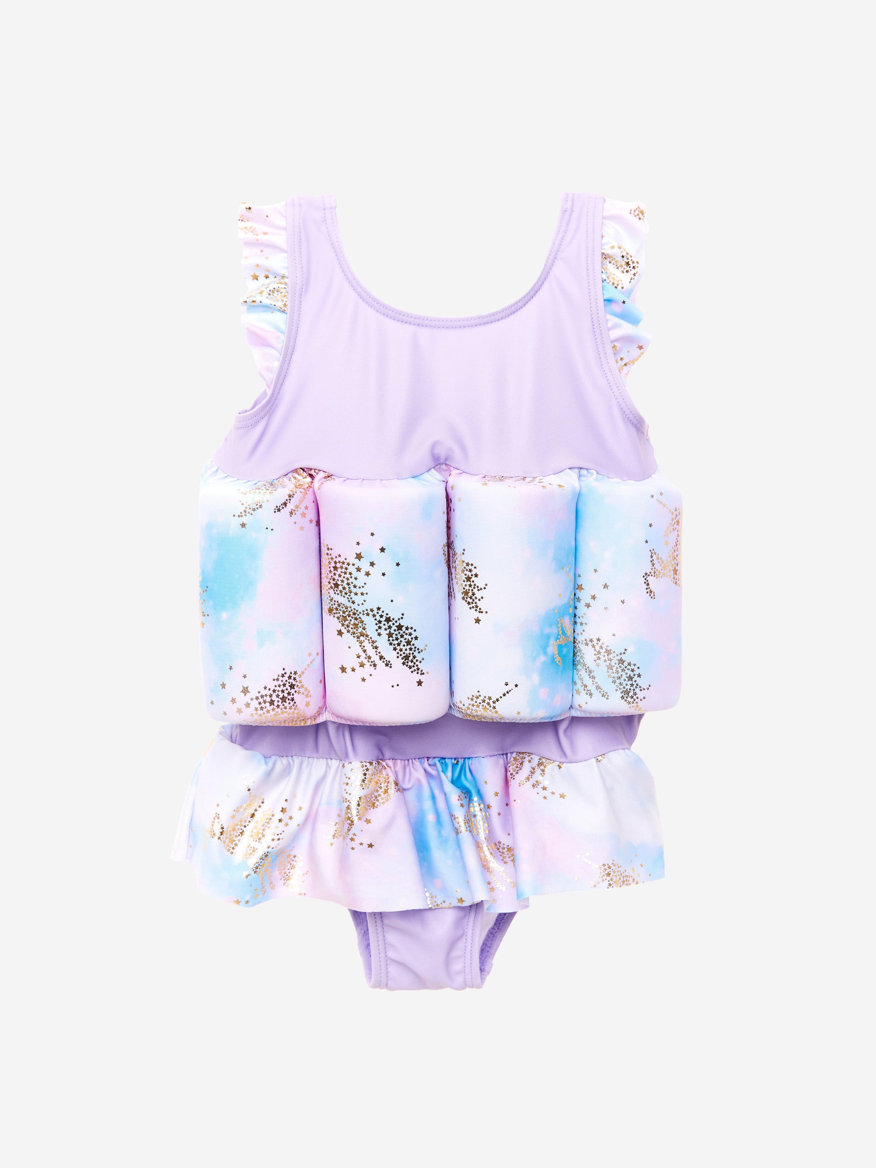 UPF50+ Purple Unicorn Float Suit for Baby Girls - Perfect for Pool, Beach & Summer Water Play