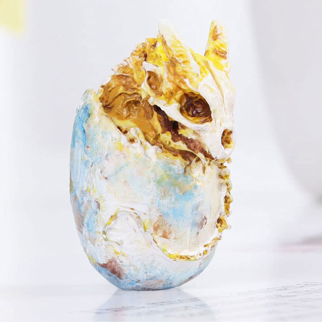 3D Dragon Egg Silicone Resin Mold for Jewelry Making - DIY Epoxy Crystal Casting Molds for Pendants & Crafts - Perfect for Fantasy Art, Cosplay Accessories, and Unique Gift Creations