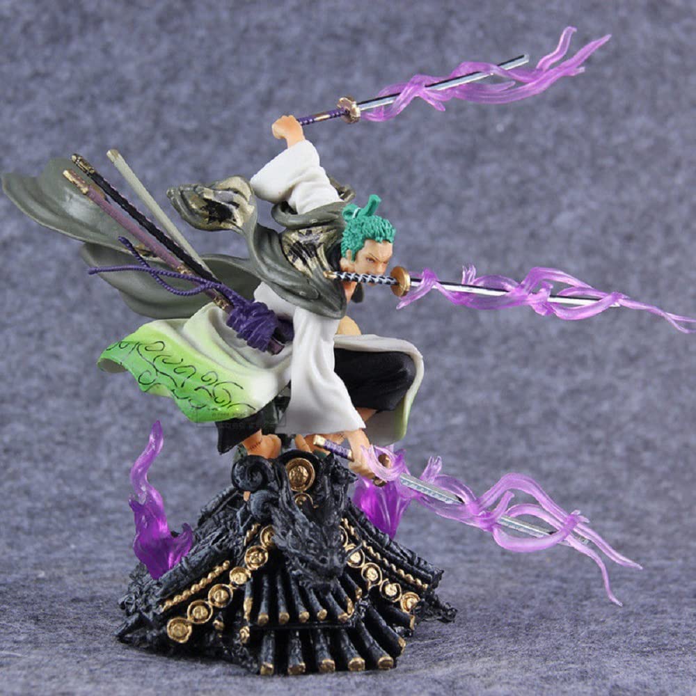 Premium Roronoa Zoro Anime Action Figure - One Piece Wano Country Collectible Statue - Perfect for Anime Fans, Gift & Home Decor Display