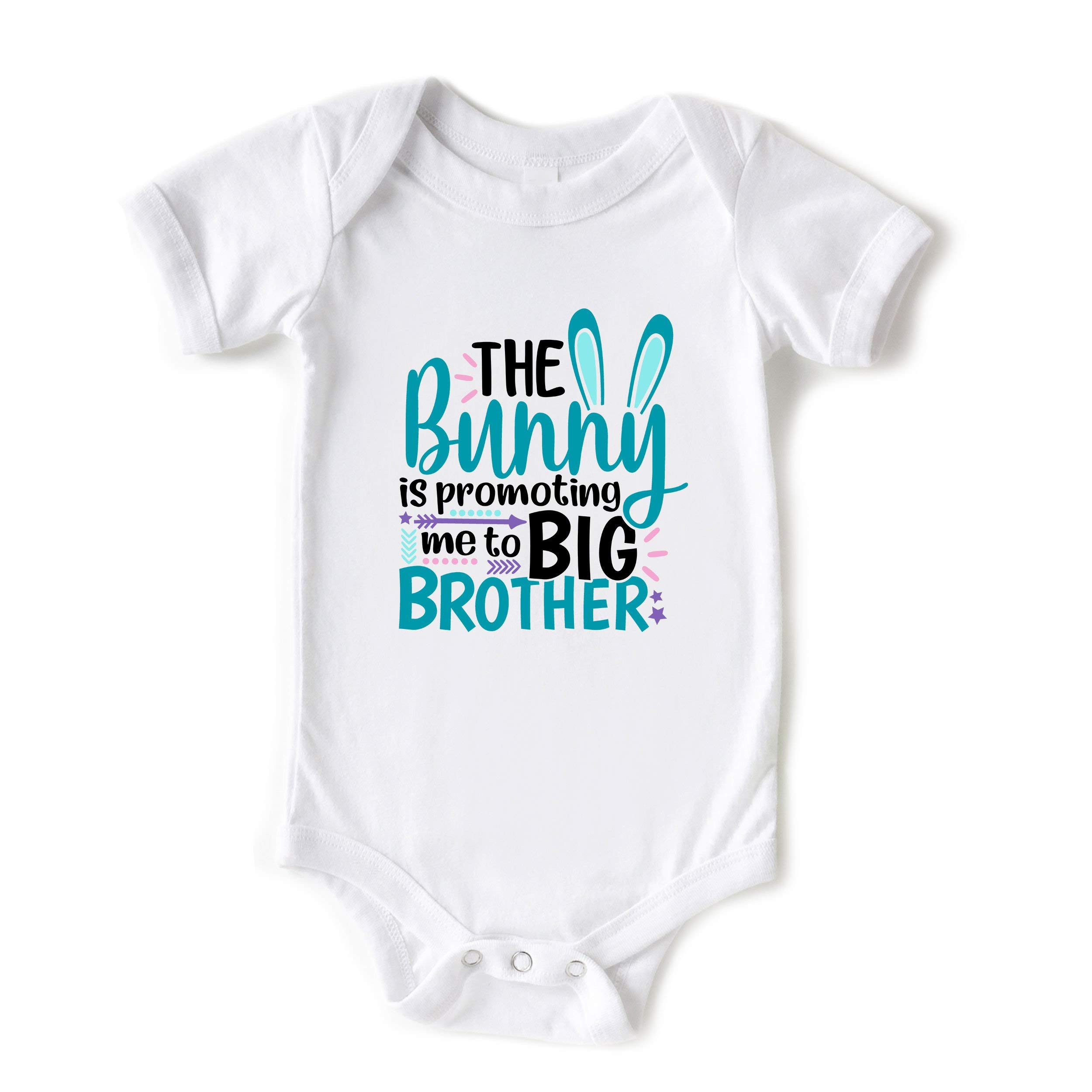 Cute Baby Boy Easter Bodysuit - Big Brother Announcement Outfit for New Siblings | Perfect for Easter Photos, Gender Reveal & Newborn Announcements